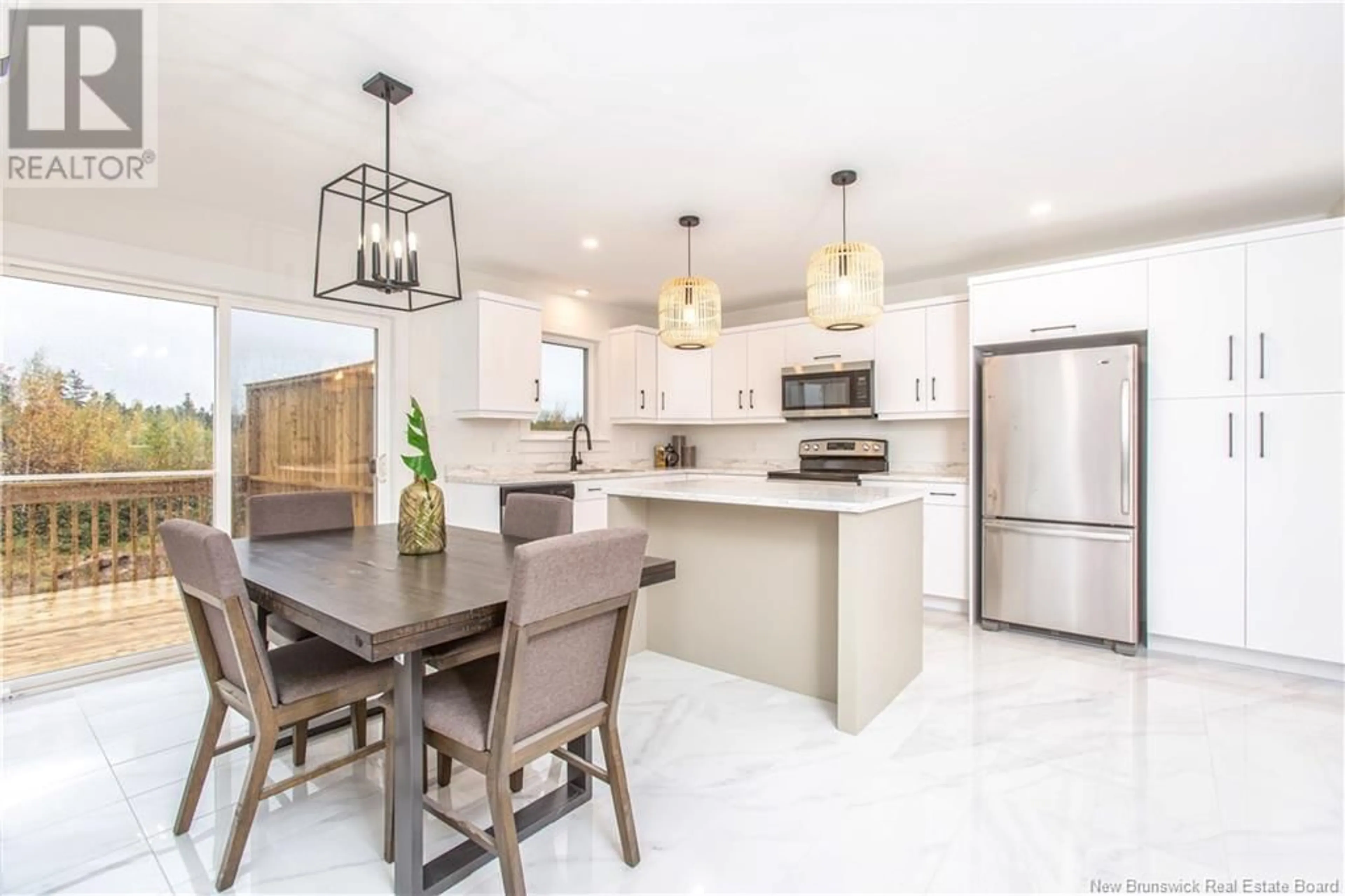 Open concept kitchen, ceramic/tile floor for 25 XAVIER AVENUE, Moncton New Brunswick E1A6J8