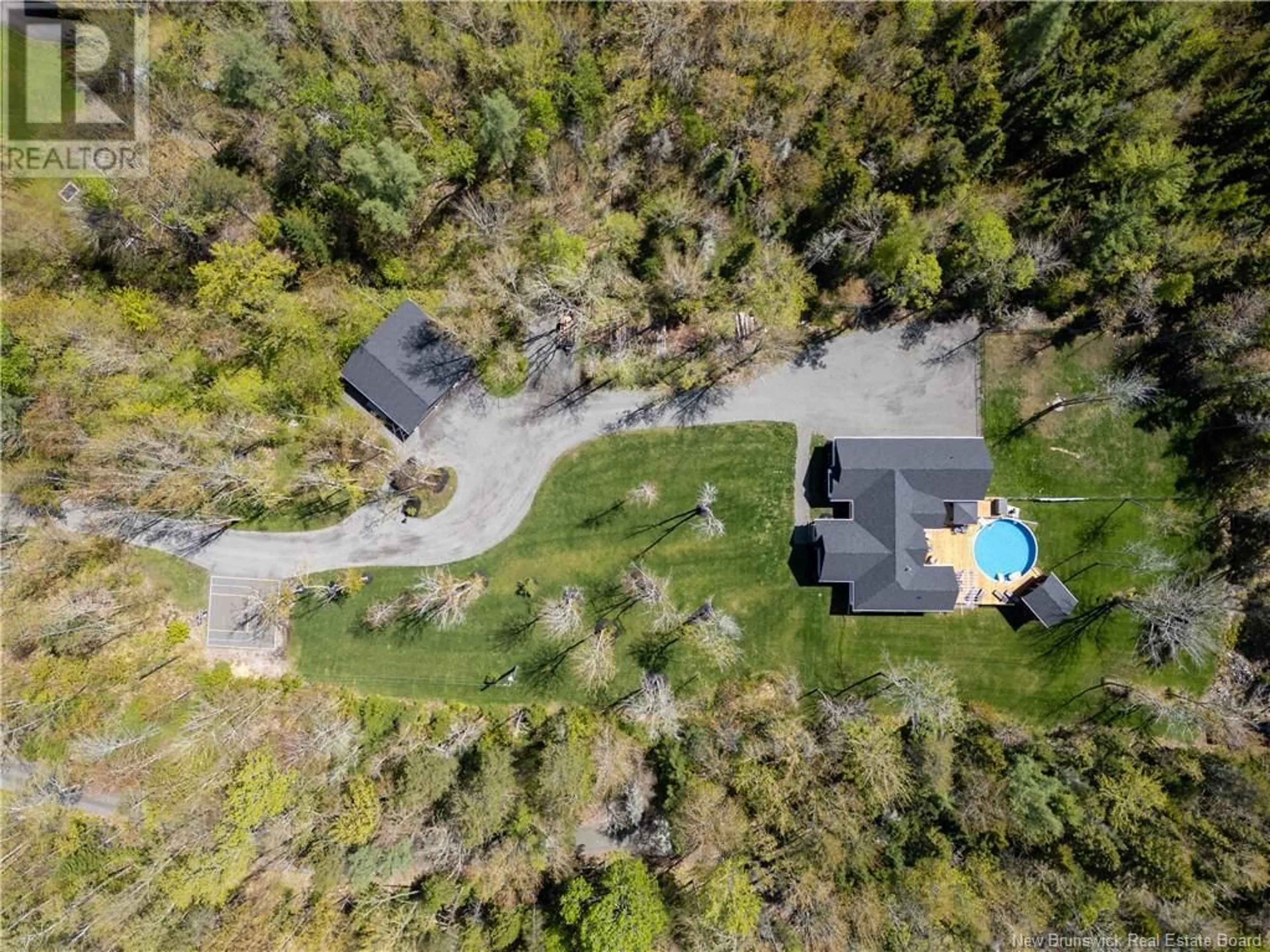 A pic from outside/outdoor area/front of a property/back of a property/a pic from drone, unknown for 1310 ROUTE 114, Lower Coverdale New Brunswick E1J1A6