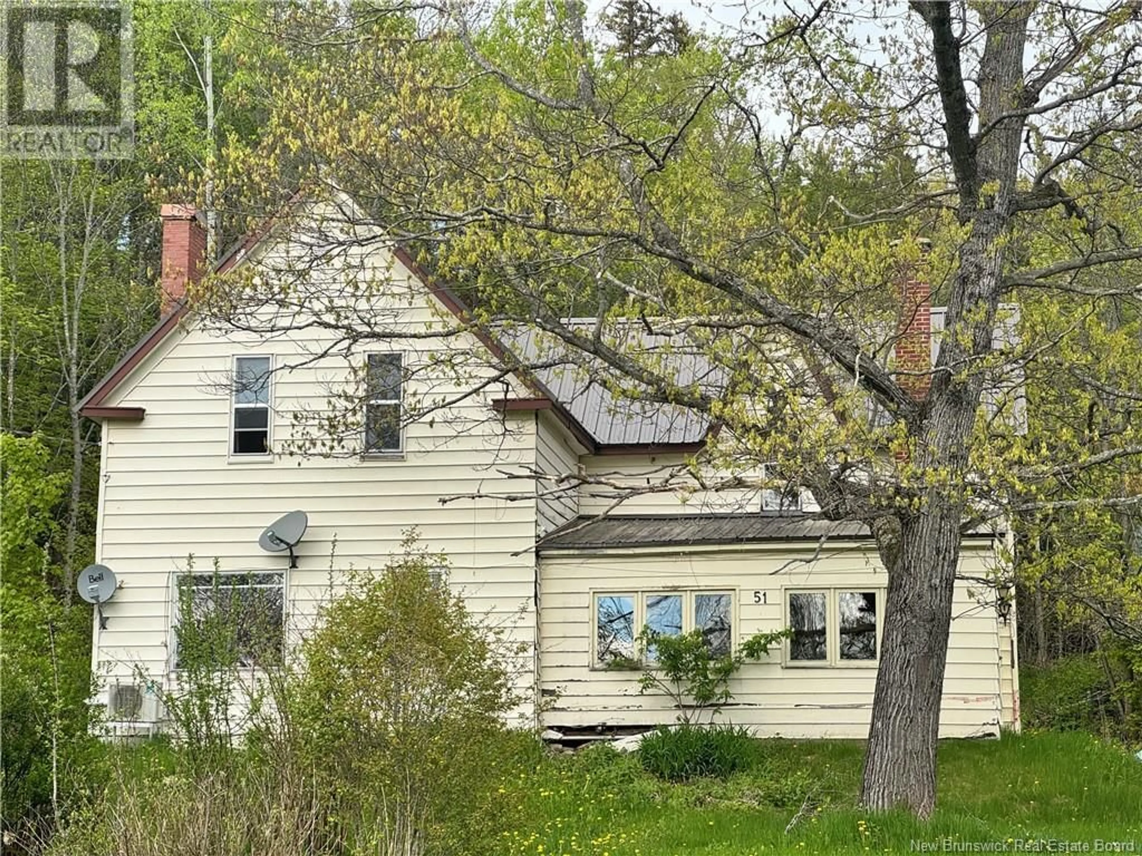 A pic from outside/outdoor area/front of a property/back of a property/a pic from drone, street for 51 IRISHTOWN ROAD, Stanley New Brunswick E6B1B3