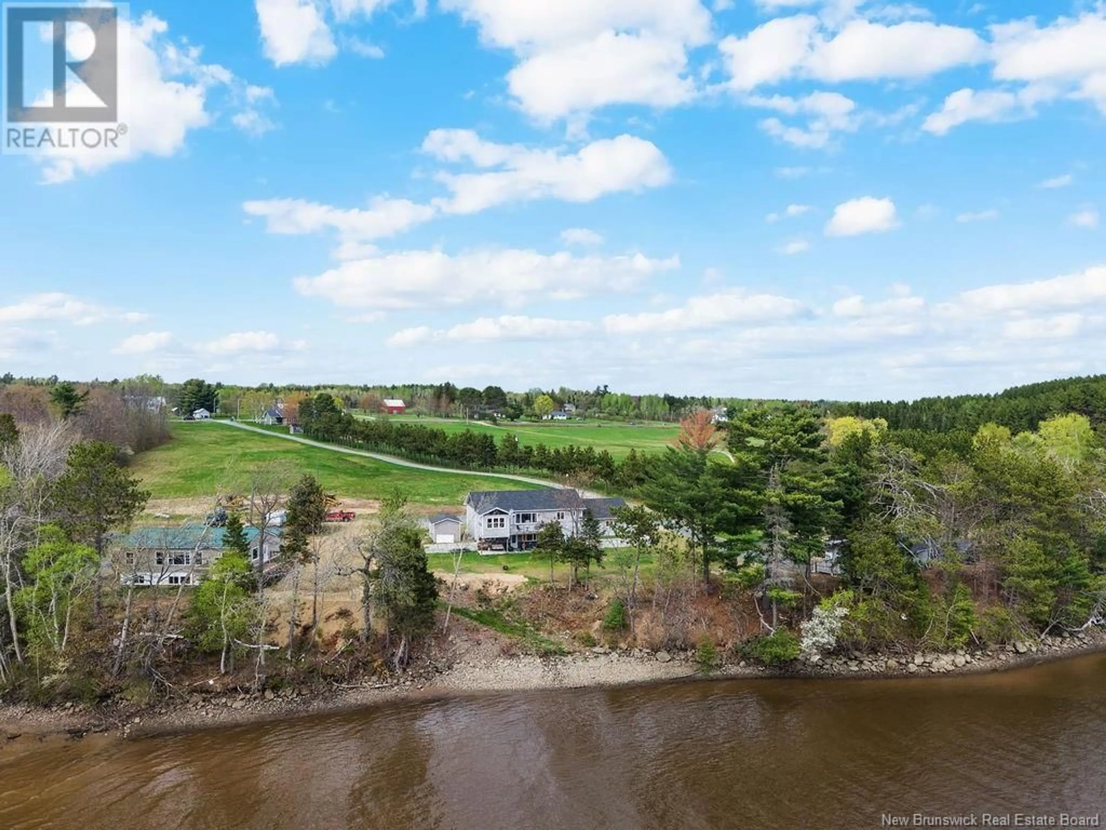 A pic from outside/outdoor area/front of a property/back of a property/a pic from drone, water/lake/river/ocean view for 1175 ROUTE 425, Whitney New Brunswick E1V4L3