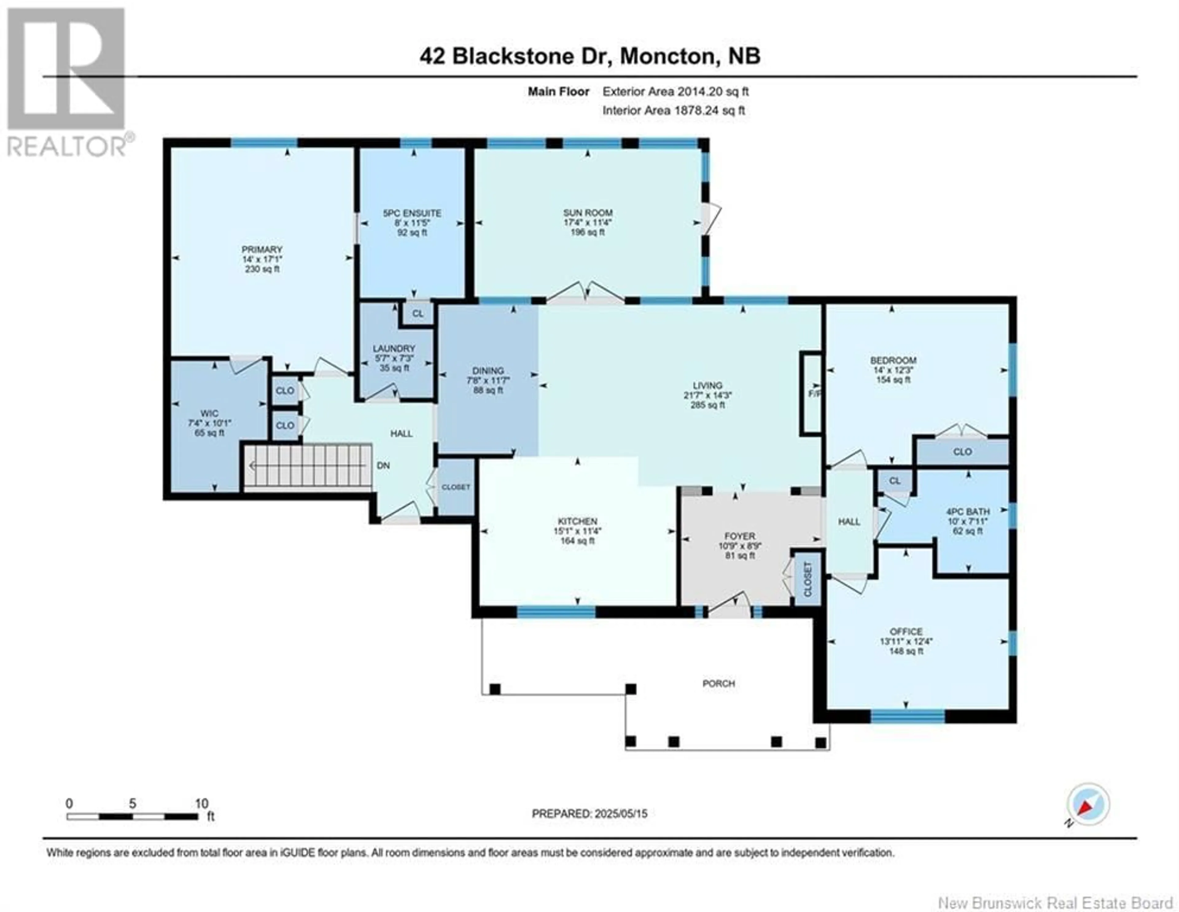 Floor plan for 42 BLACKSTONE, Moncton New Brunswick E1G0P2