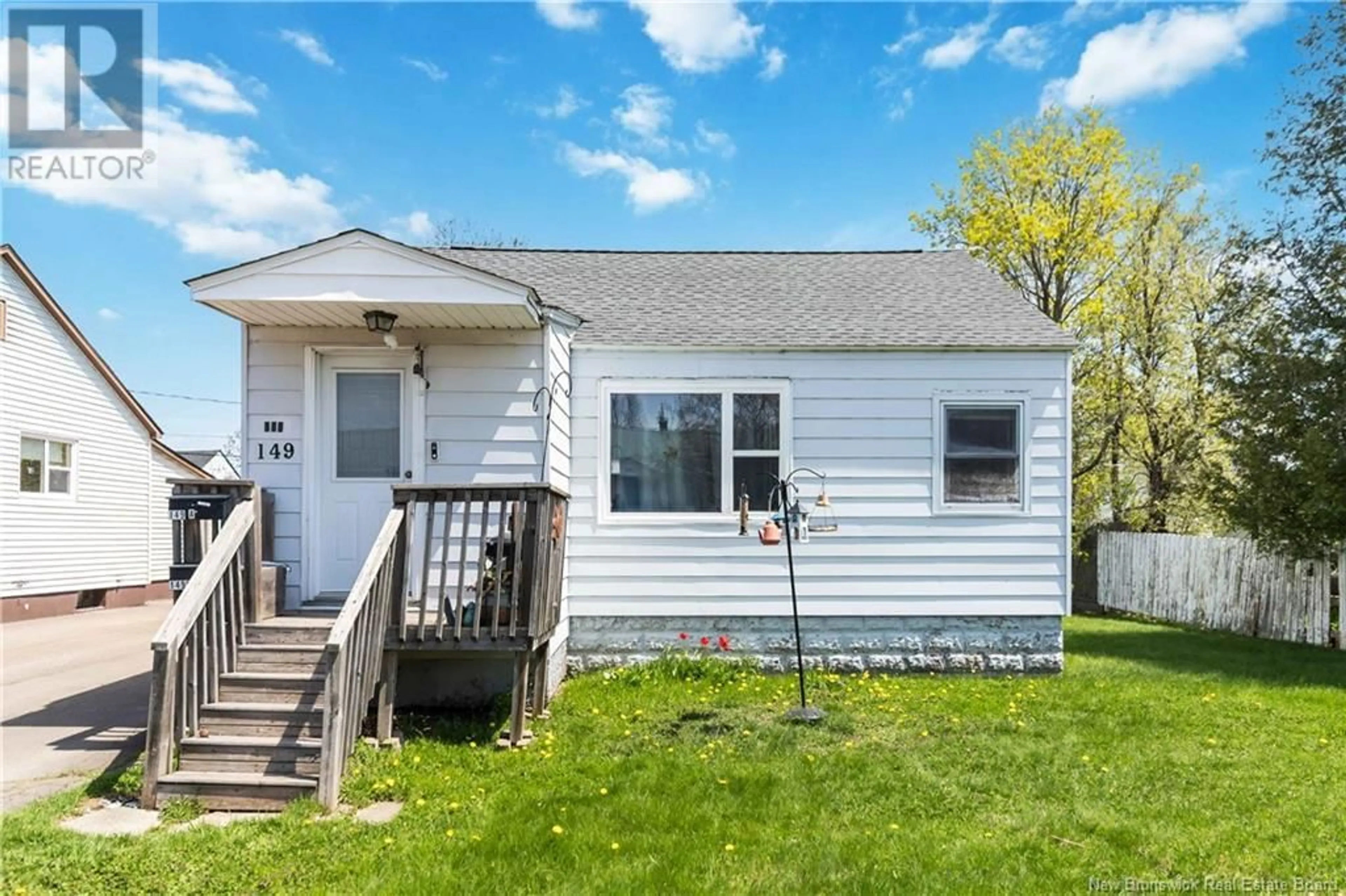 Home with vinyl exterior material, street for 149 BUTLER STREET, Moncton New Brunswick E1C6W5