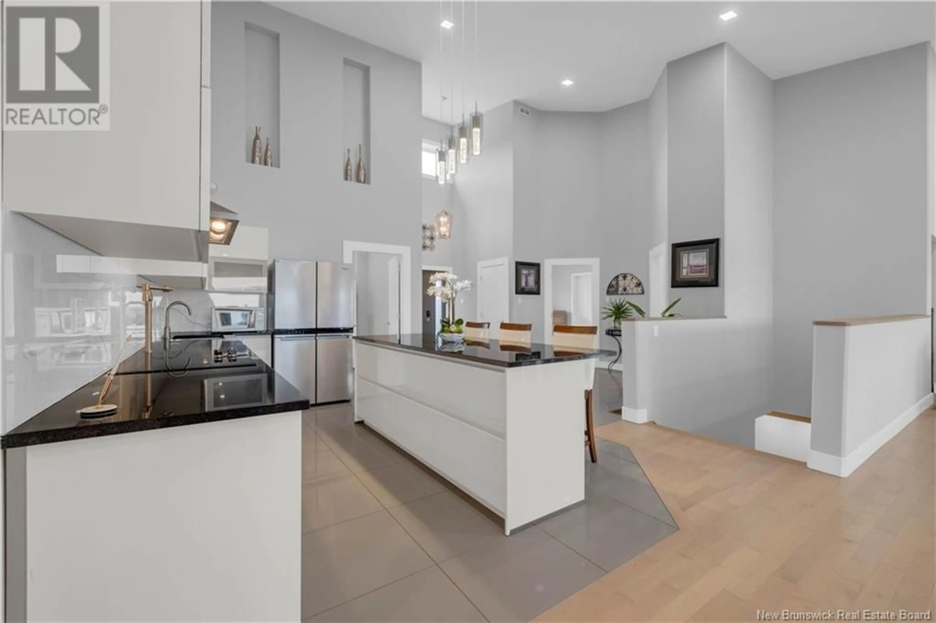 Open concept kitchen, ceramic/tile floor for 19 TRUE NORTH LANE, Saint John New Brunswick E2K0G7