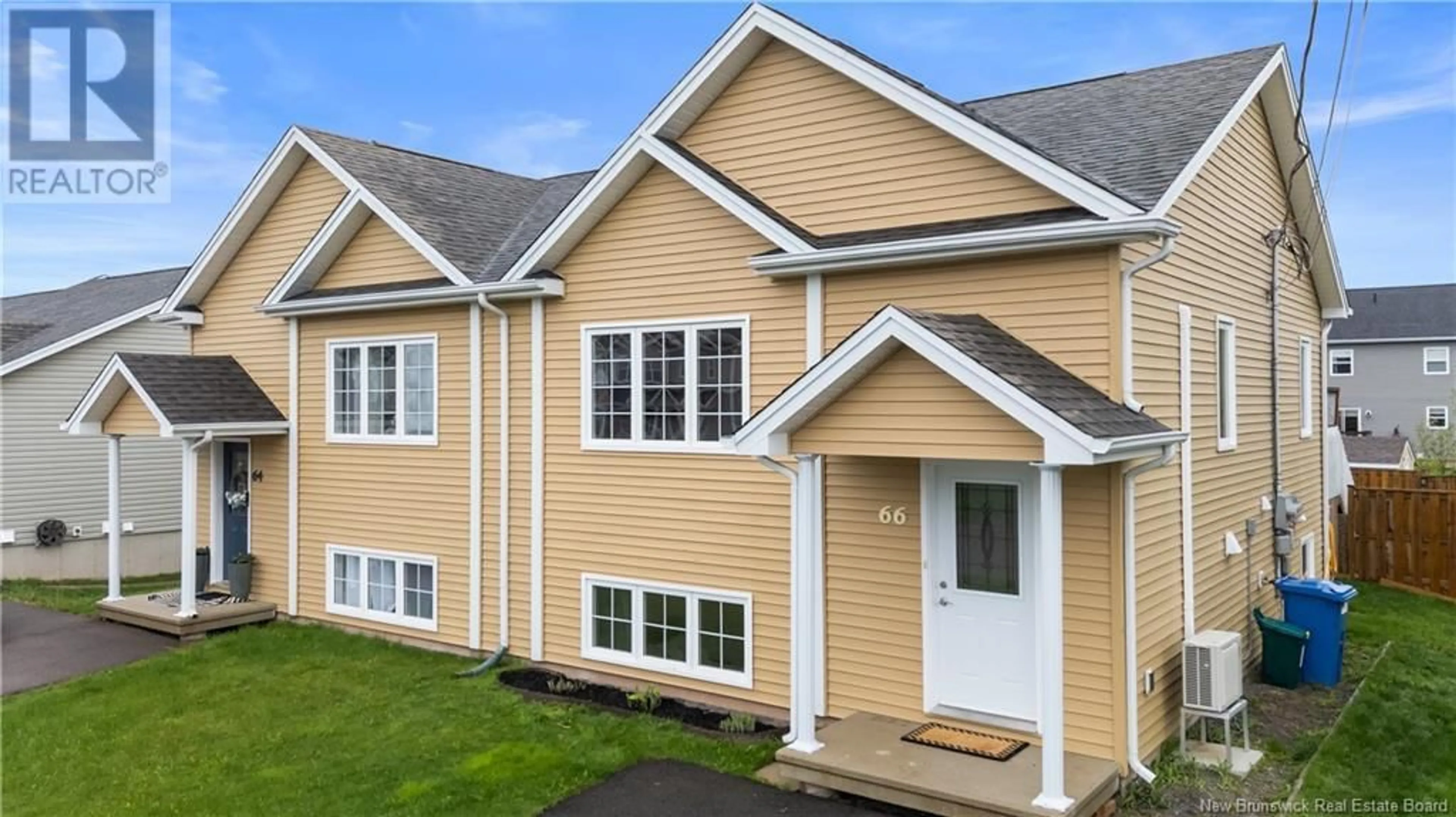 Home with vinyl exterior material, street for 66 GAMBIA STREET, Moncton New Brunswick E1G5T1