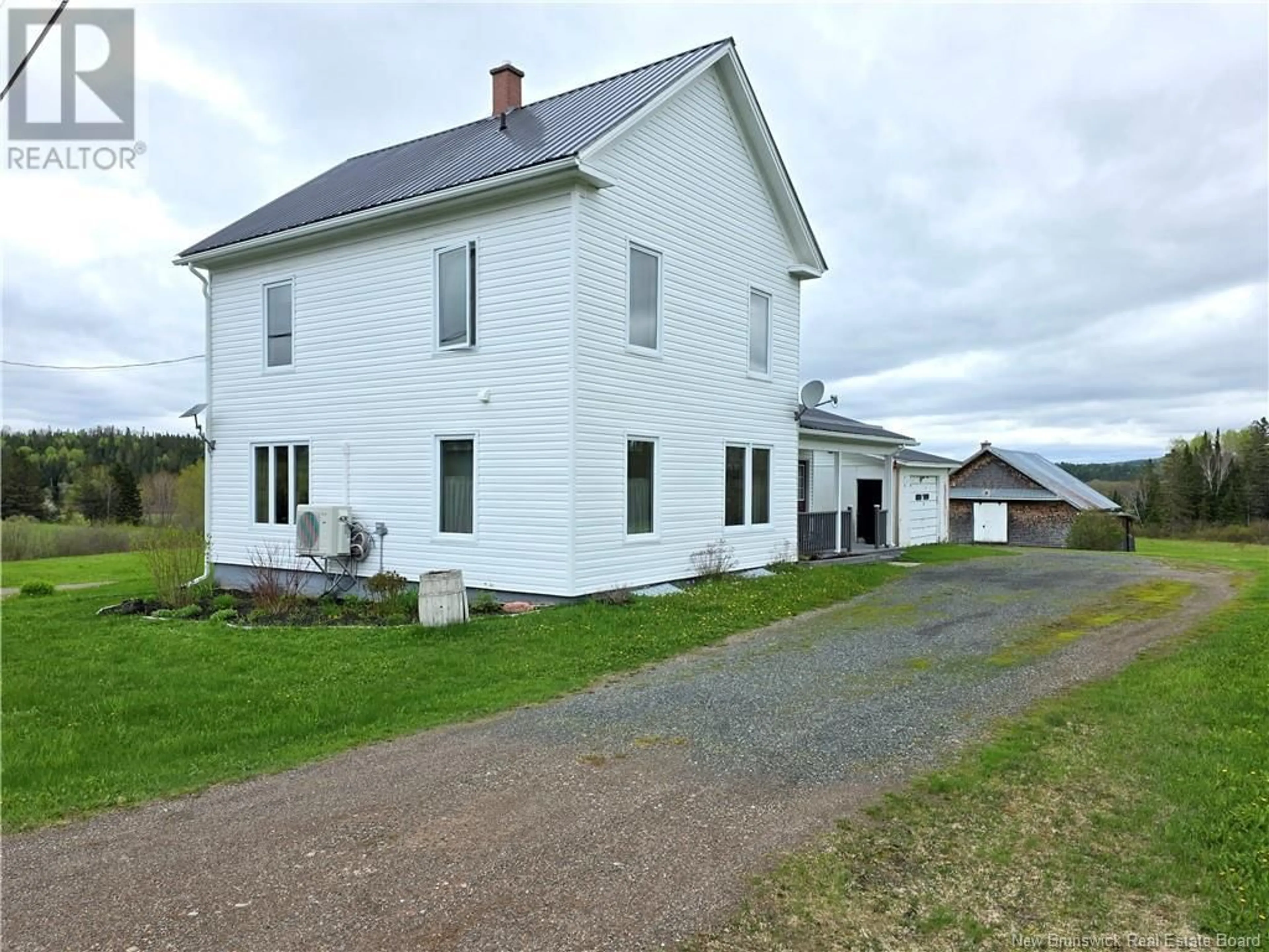 A pic from outside/outdoor area/front of a property/back of a property/a pic from drone, building for 1396 ROUTE 385, Oxbow New Brunswick E7G3G1