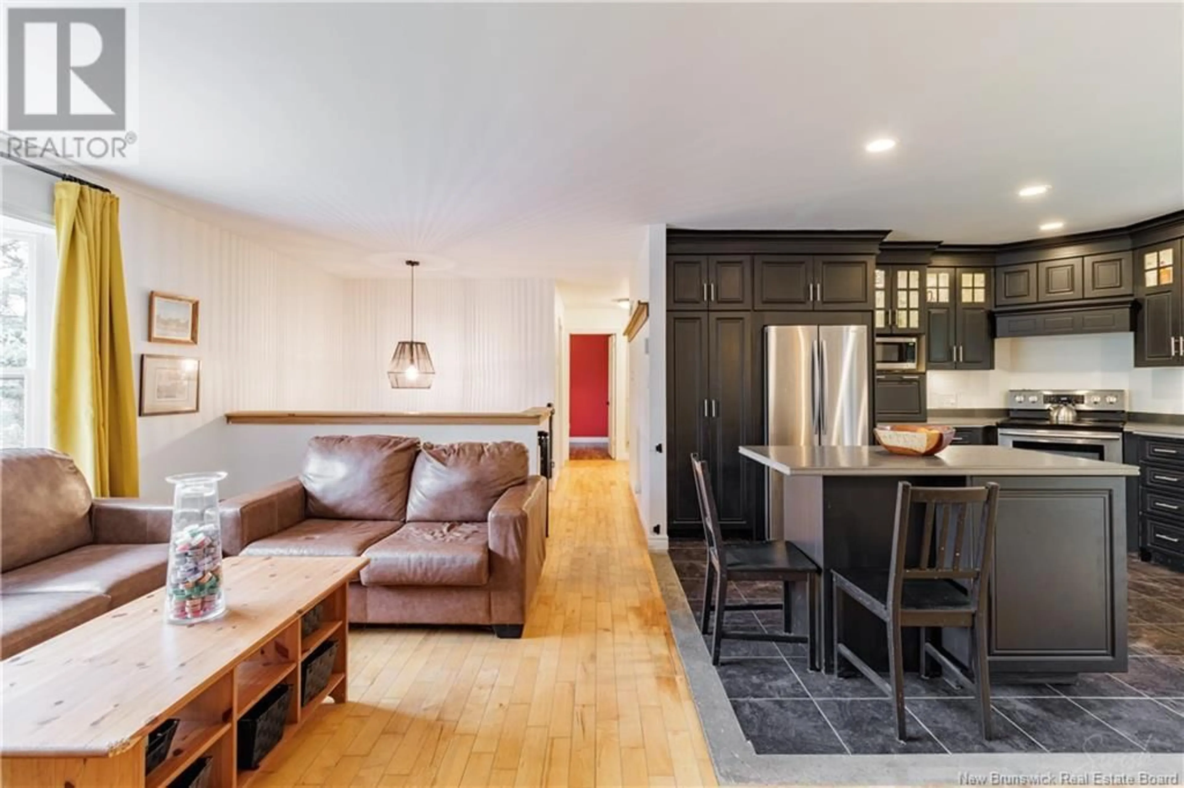 Open concept kitchen, wood/laminate floor for 89 BERKLEY DRIVE, New Maryland New Brunswick E3C1C4