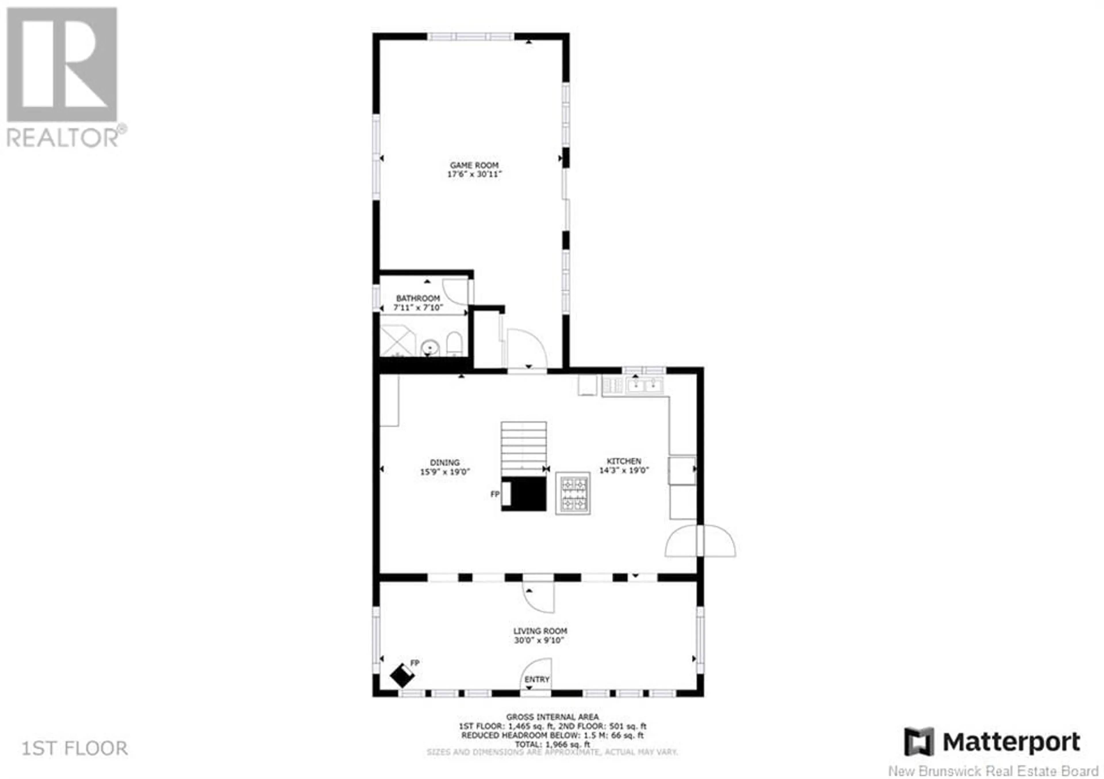 Floor plan for 195 CENTREVILLE ROAD, Cross Creek New Brunswick E6B2H5