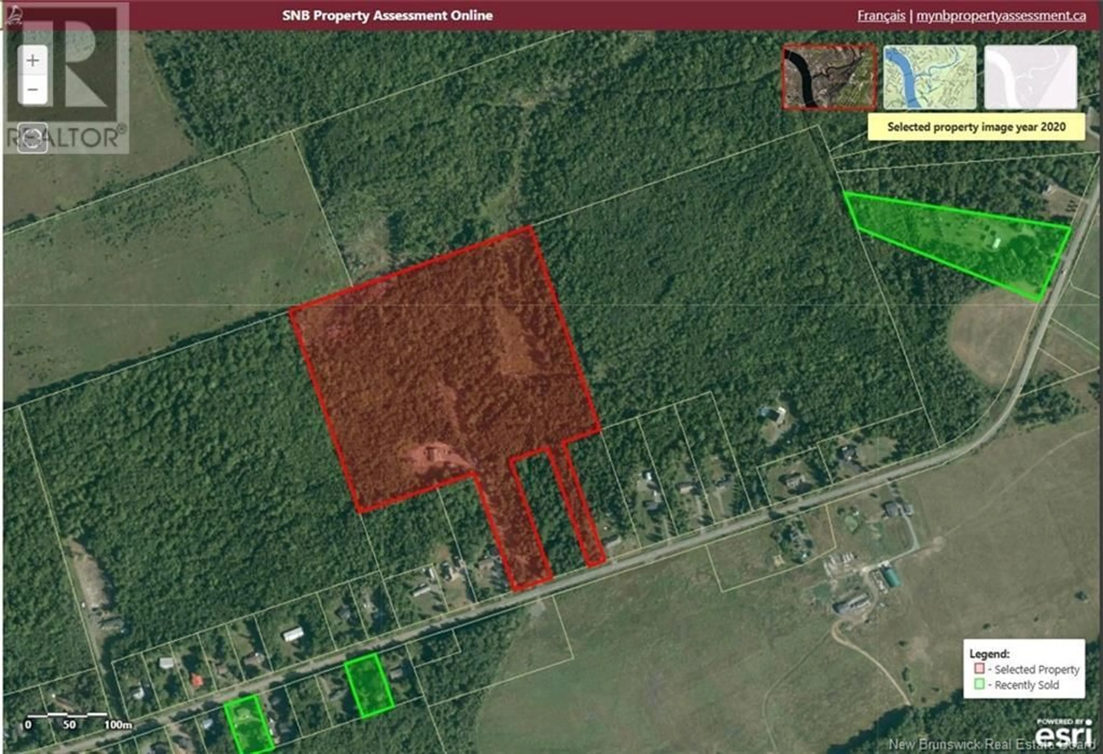 Picture of a map for 98 SCOTCH SETTLEMENT ROAD, Irishtown New Brunswick E1H1P7