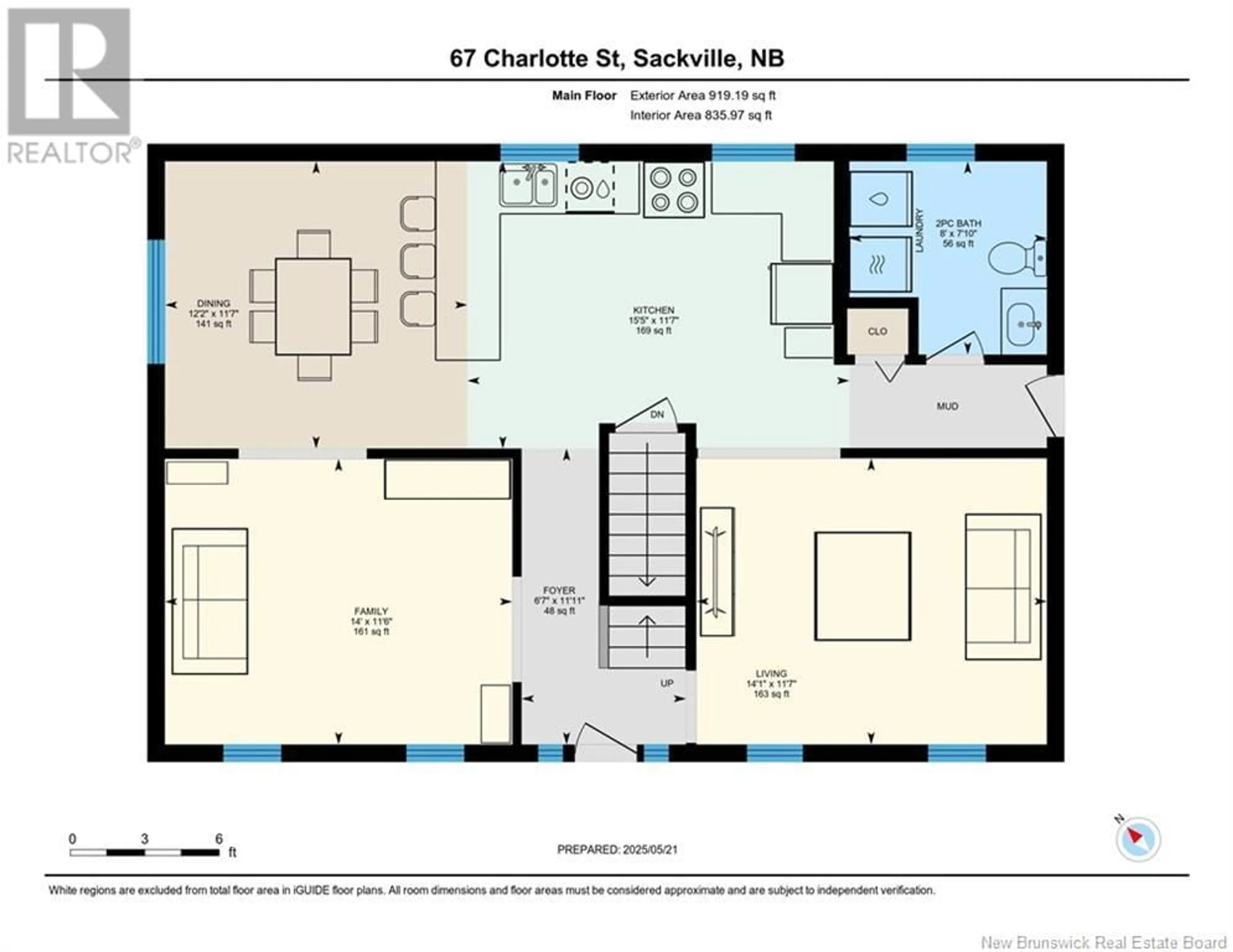 Floor plan for 67 CHARLOTTE STREET, Sackville New Brunswick E4C2Y5