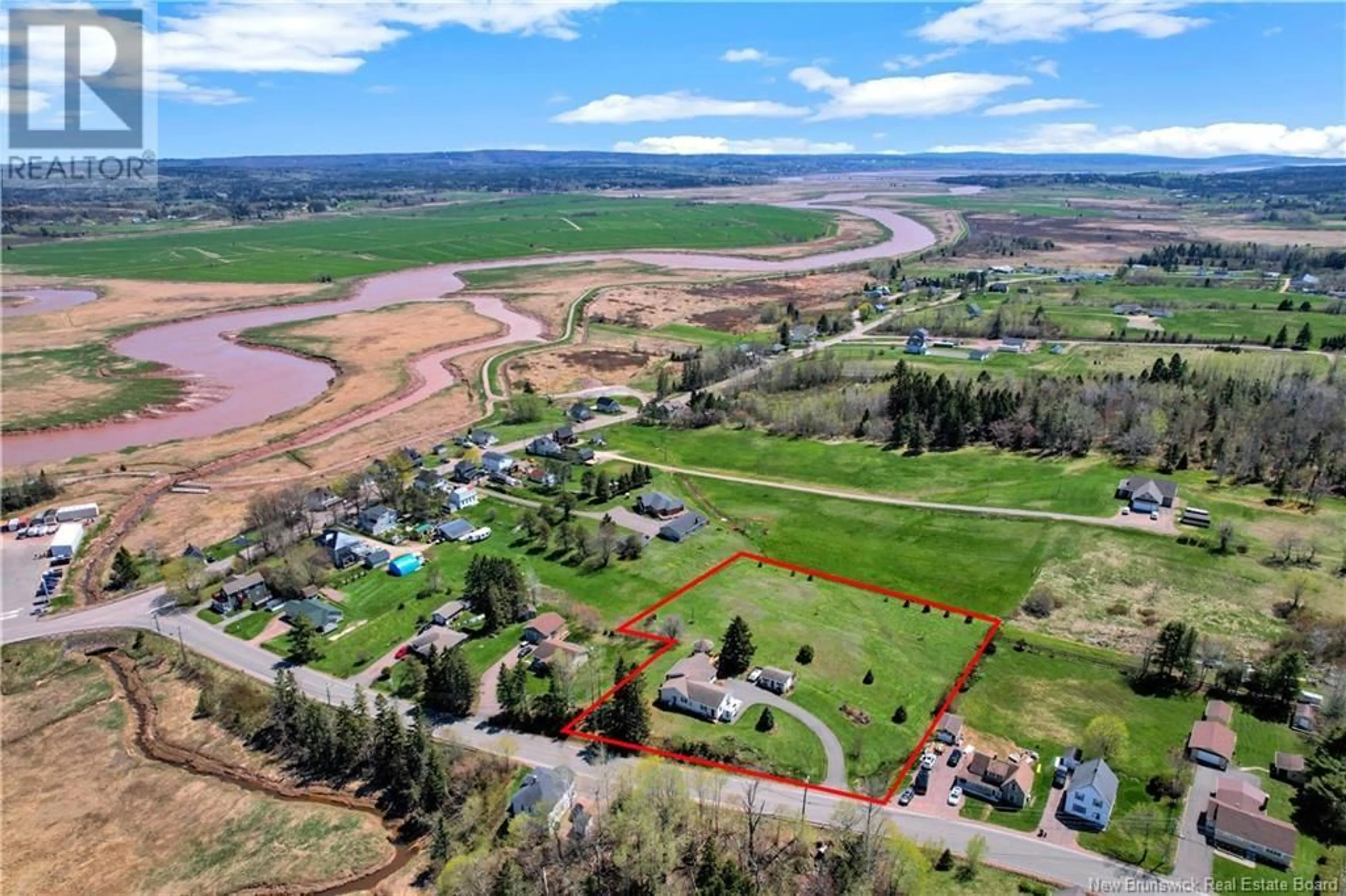 A pic from outside/outdoor area/front of a property/back of a property/a pic from drone, water/lake/river/ocean view for 251 PRE D'EN HAUT STREET, Memramcook New Brunswick E4K1K4