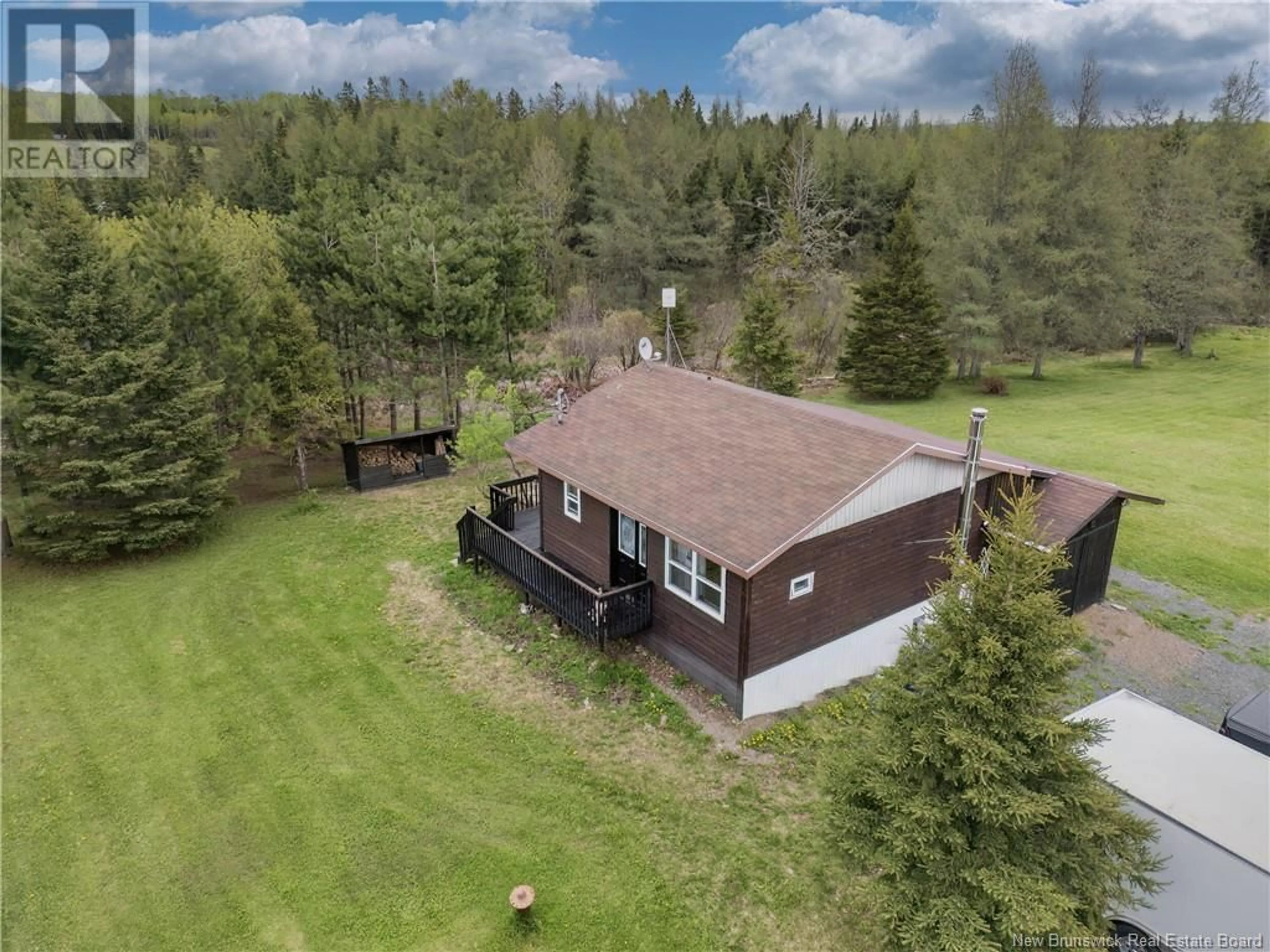 A pic from outside/outdoor area/front of a property/back of a property/a pic from drone, unknown for 1046 ROUTE 385, Burntland Brook New Brunswick E7G3G5