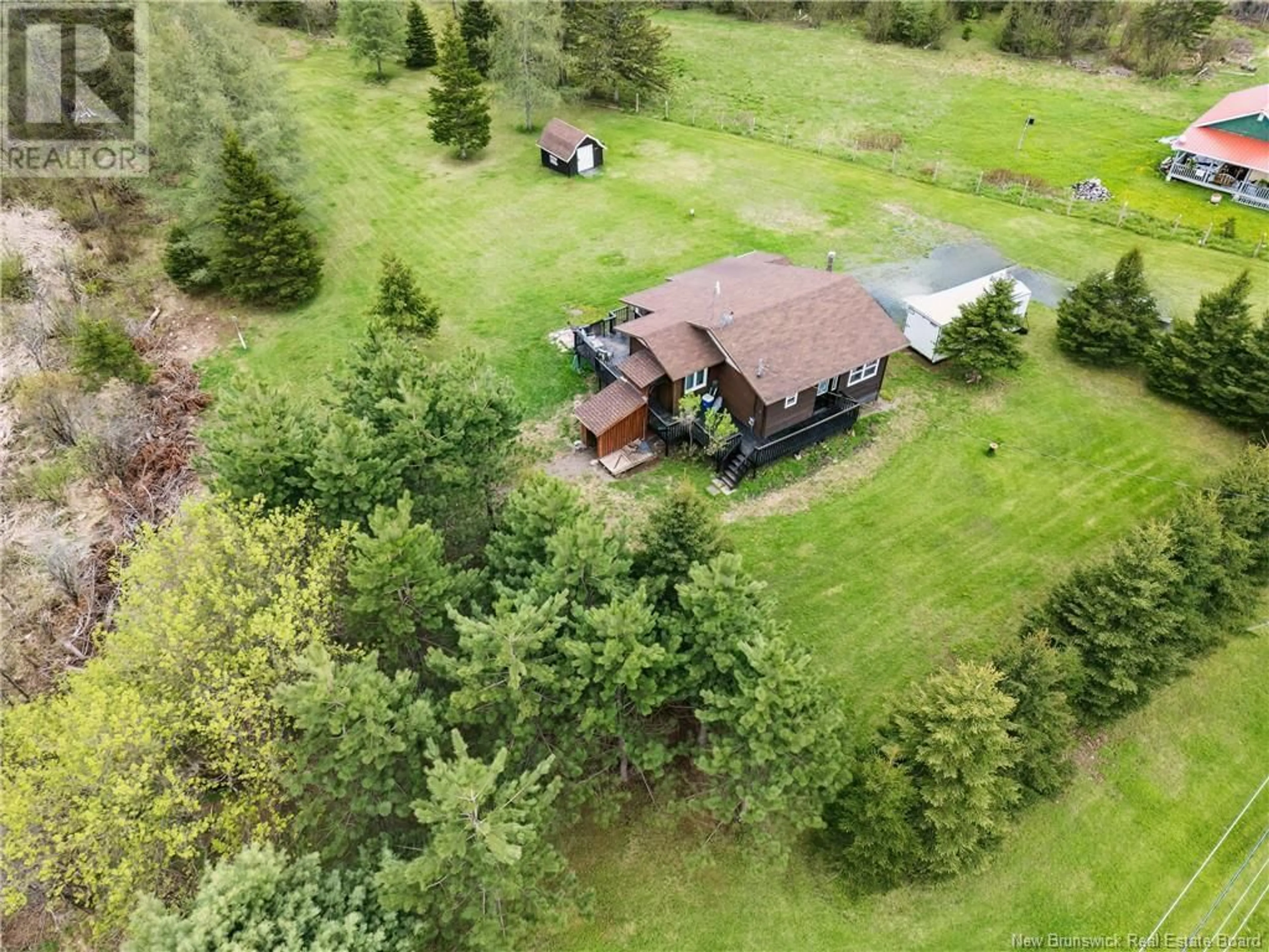 A pic from outside/outdoor area/front of a property/back of a property/a pic from drone, unknown for 1046 ROUTE 385, Burntland Brook New Brunswick E7G3G5