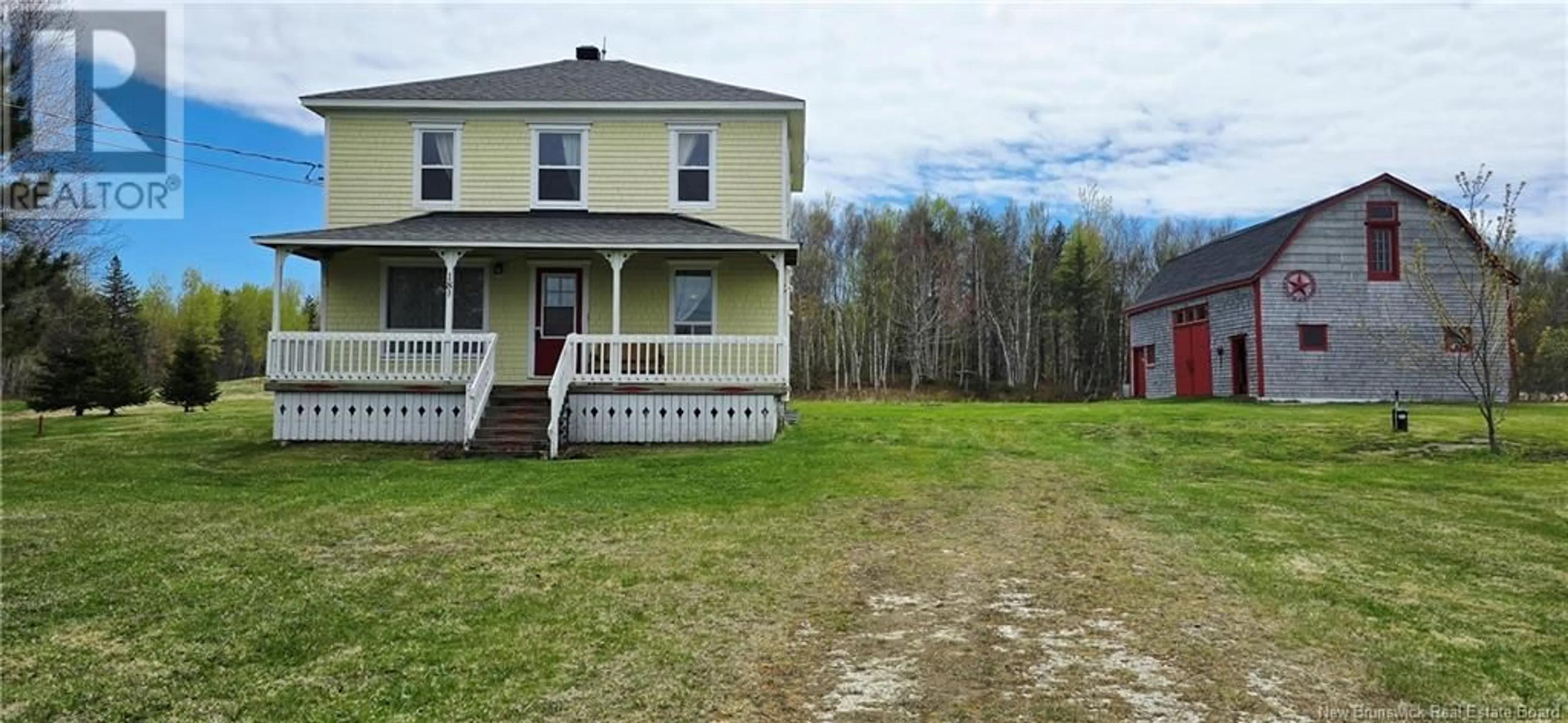 A pic from outside/outdoor area/front of a property/back of a property/a pic from drone, street for 181 CH TILLEY ROAD, Tilley Road New Brunswick E8M1R1