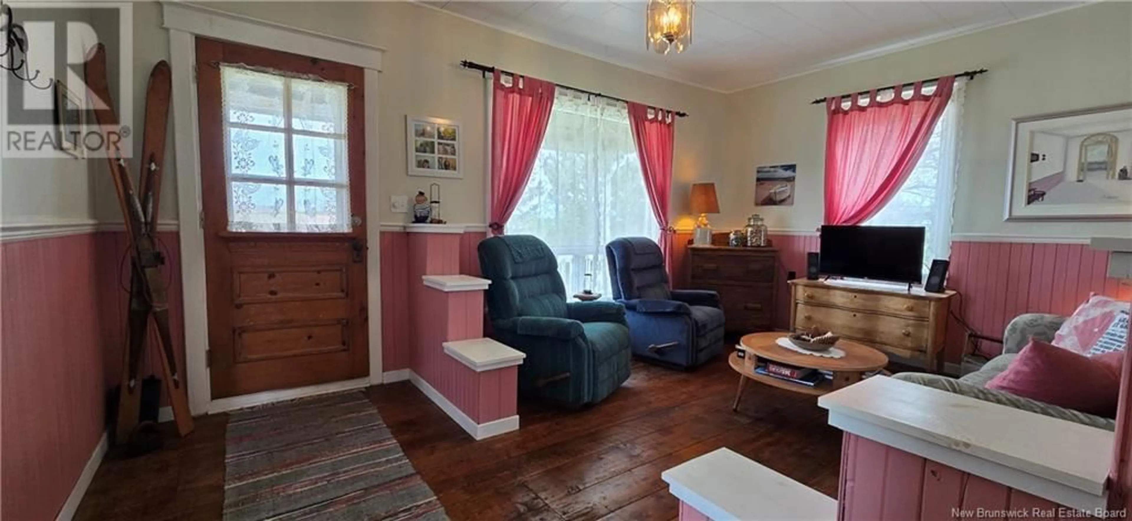 Living room with furniture, wood/laminate floor for 181 CH TILLEY ROAD, Tilley Road New Brunswick E8M1R1