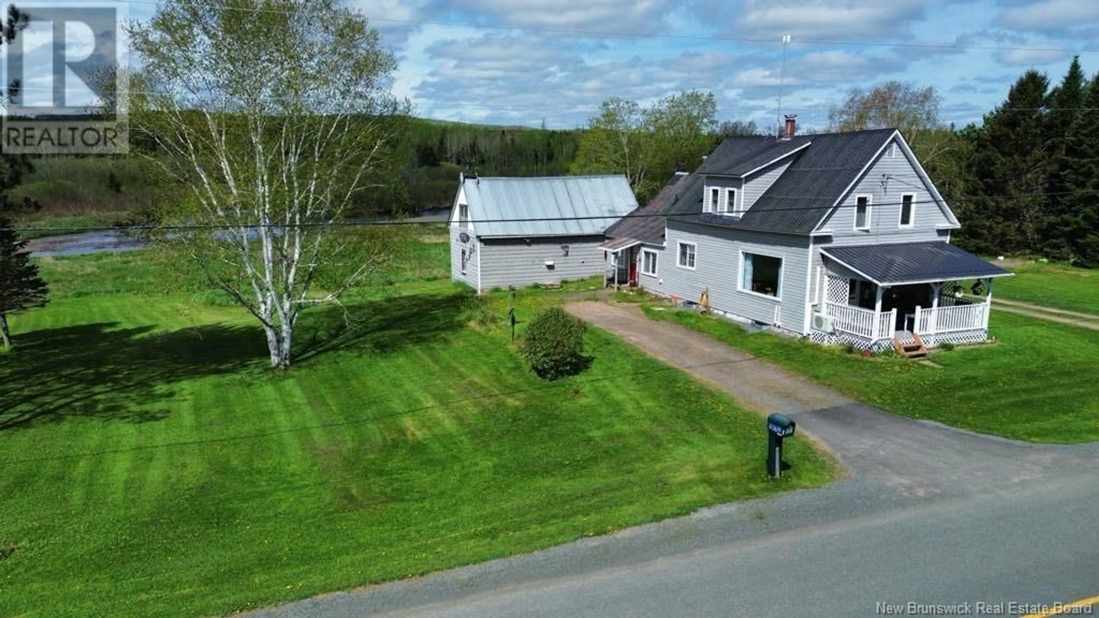 A pic from outside/outdoor area/front of a property/back of a property/a pic from drone, street for 6369 104 ROUTE, Cloverdale New Brunswick E7P1X5