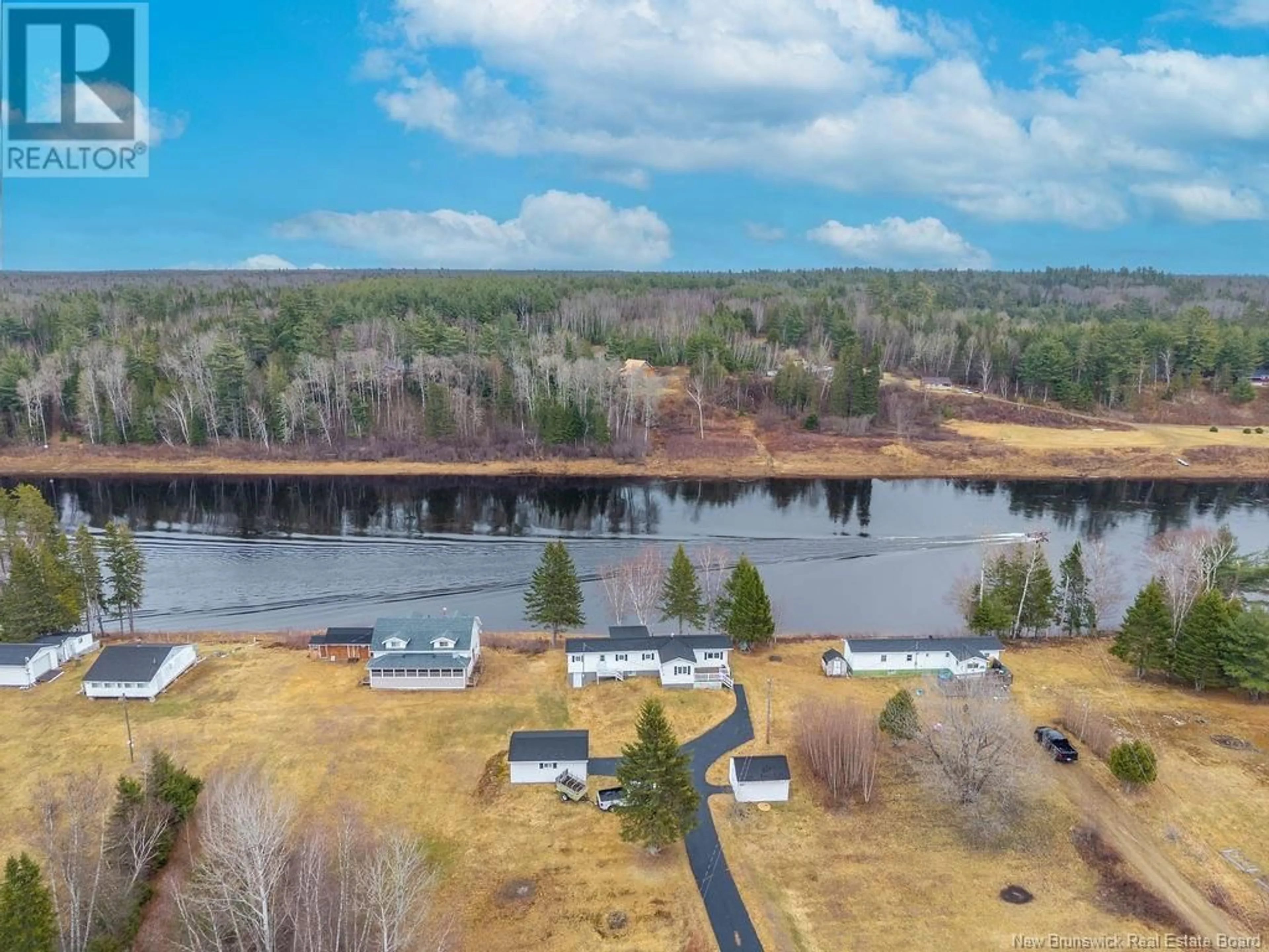 A pic from outside/outdoor area/front of a property/back of a property/a pic from drone, water/lake/river/ocean view for 1072 HOWARD ROAD, Keenans New Brunswick E9B2E7