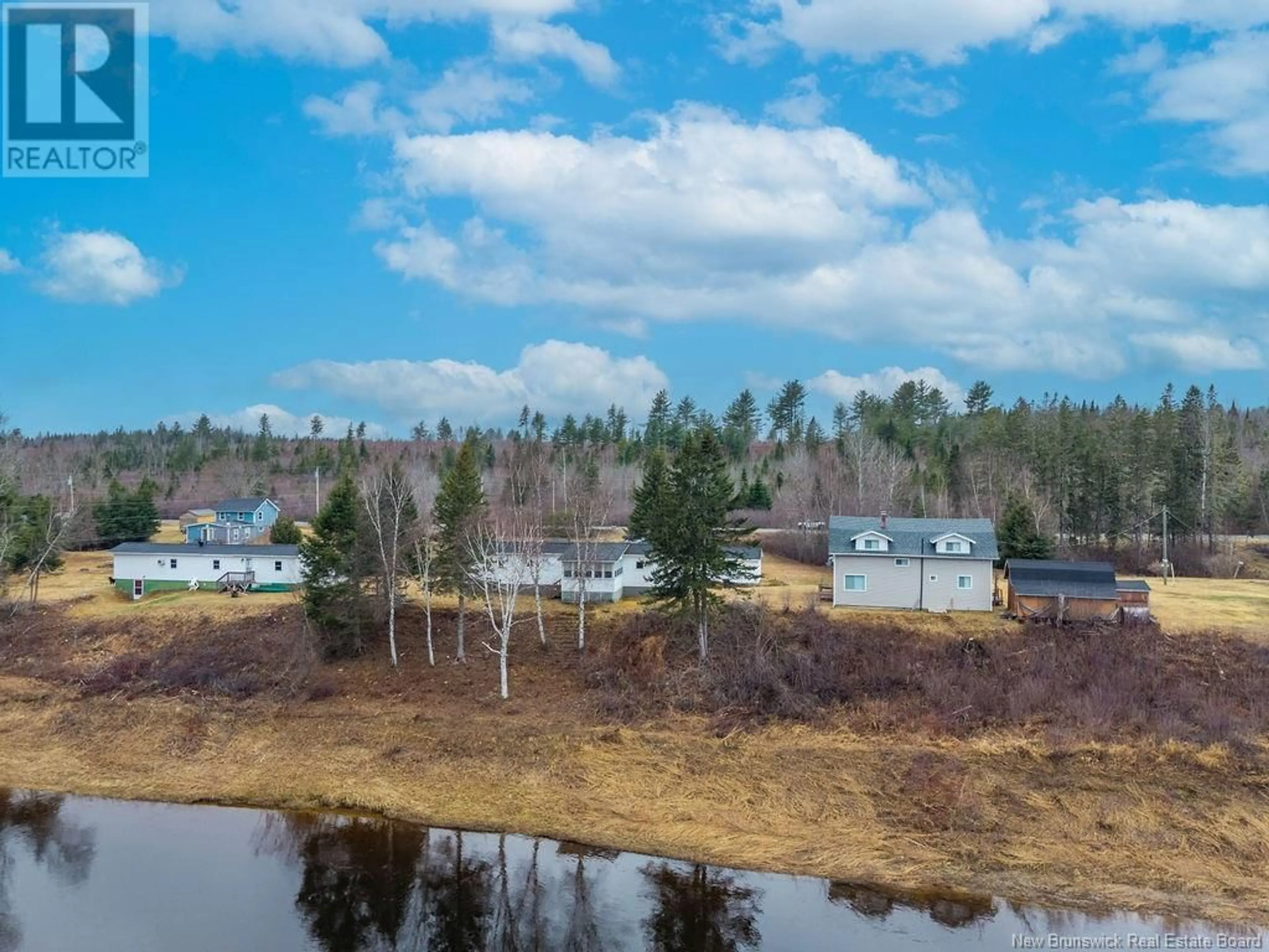 A pic from outside/outdoor area/front of a property/back of a property/a pic from drone, water/lake/river/ocean view for 1072 HOWARD ROAD, Keenans New Brunswick E9B2E7