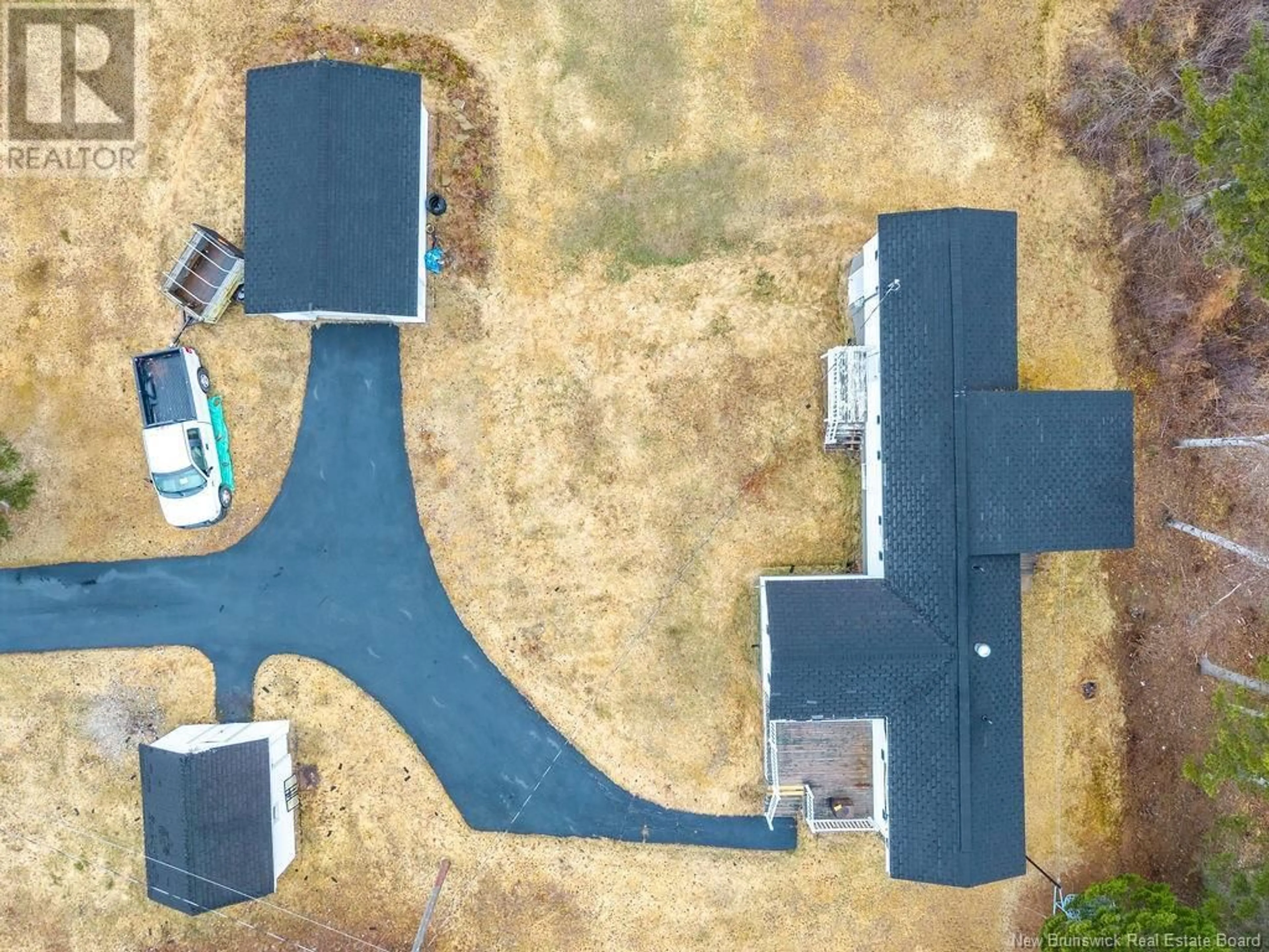 A pic from outside/outdoor area/front of a property/back of a property/a pic from drone, street for 1072 HOWARD ROAD, Keenans New Brunswick E9B2E7