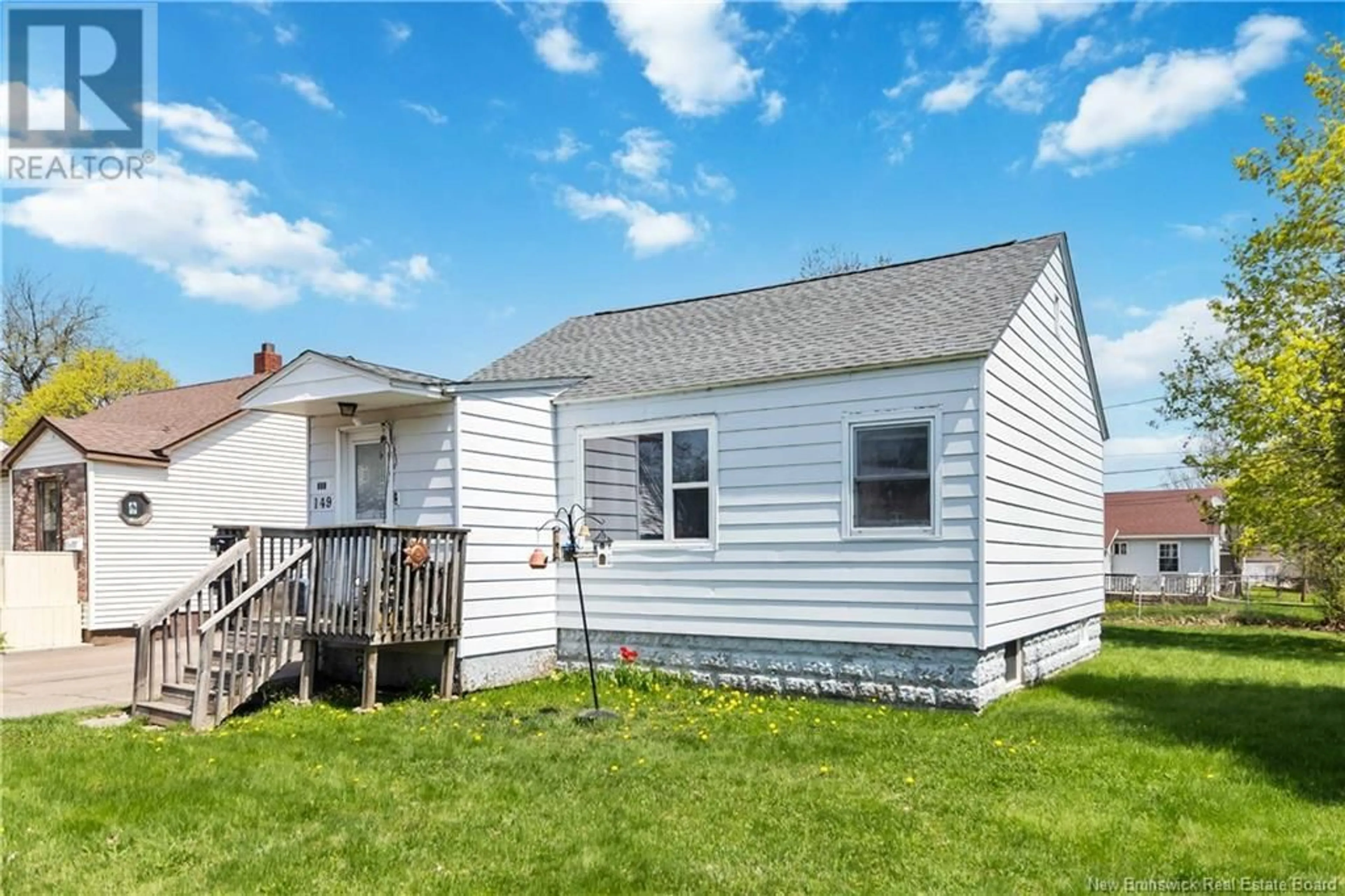 Home with vinyl exterior material, street for 149 BUTLER STREET, Moncton New Brunswick E1C6W5