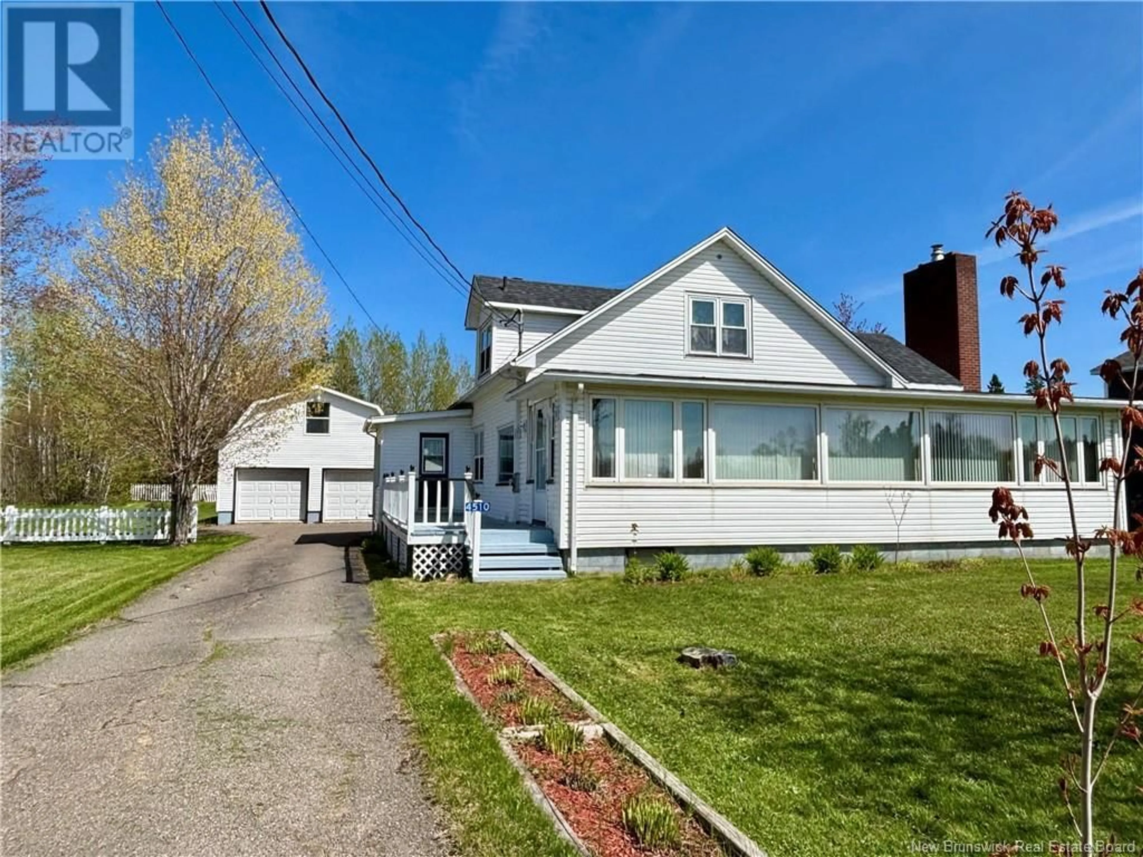 A pic from outside/outdoor area/front of a property/back of a property/a pic from drone, street for 4510 ROUTE 11, Tabusintac New Brunswick E9H1J4