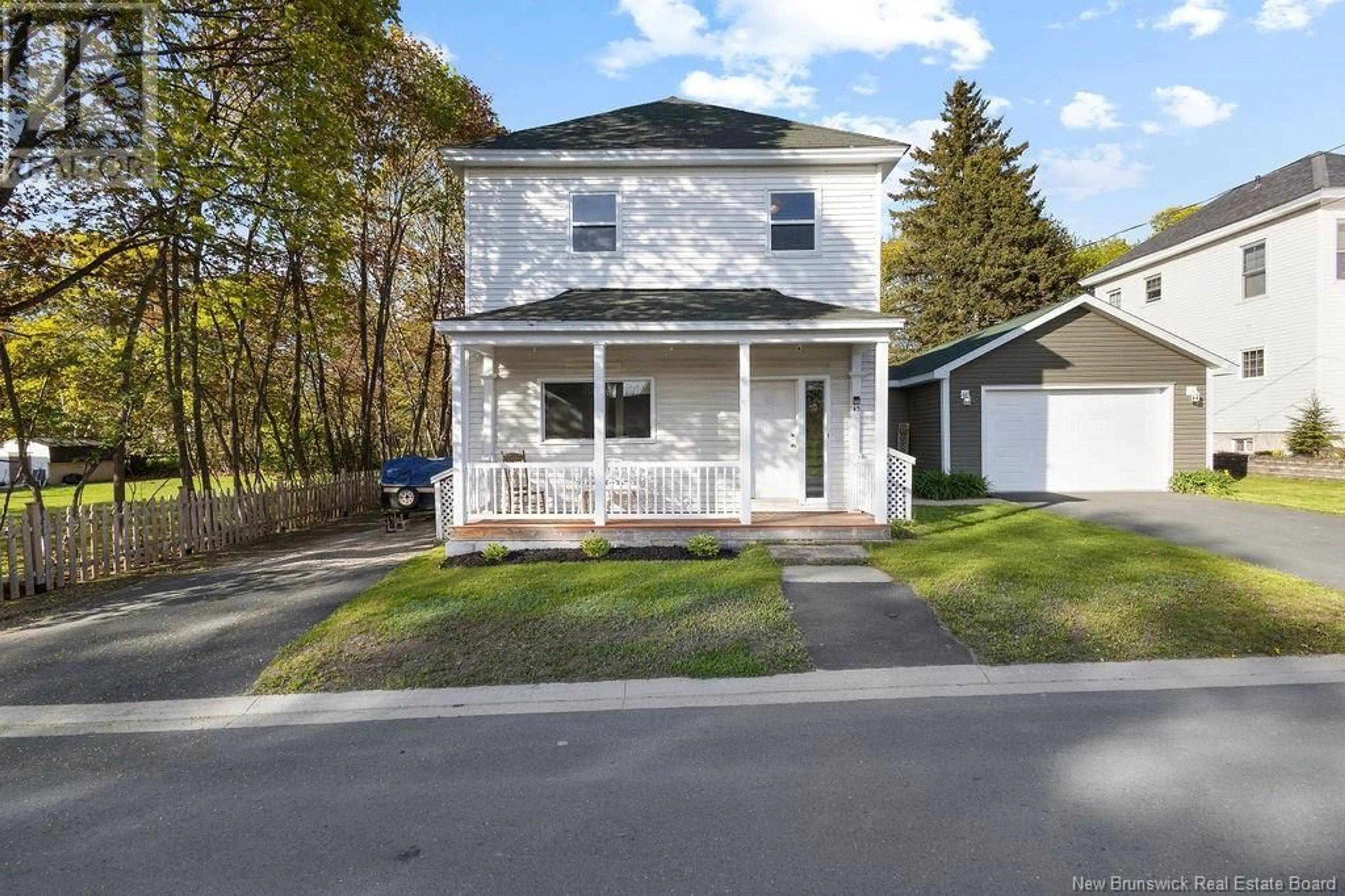 Home with vinyl exterior material, street for 43 PRINCESS STREET, Miramichi New Brunswick E1N2K4