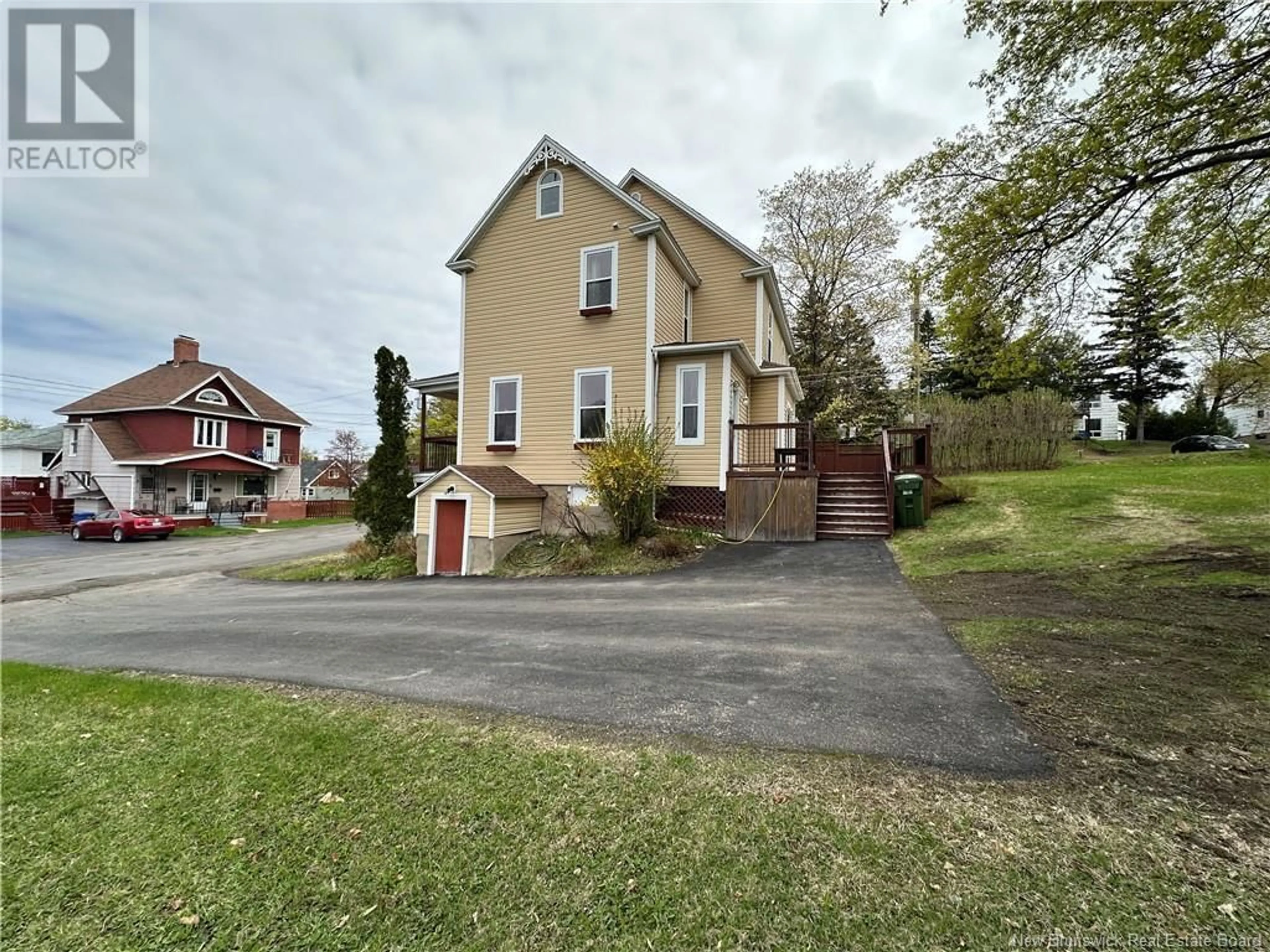 A pic from outside/outdoor area/front of a property/back of a property/a pic from drone, street for 25 CENTRAL STREET, Campbellton New Brunswick E3N2A3