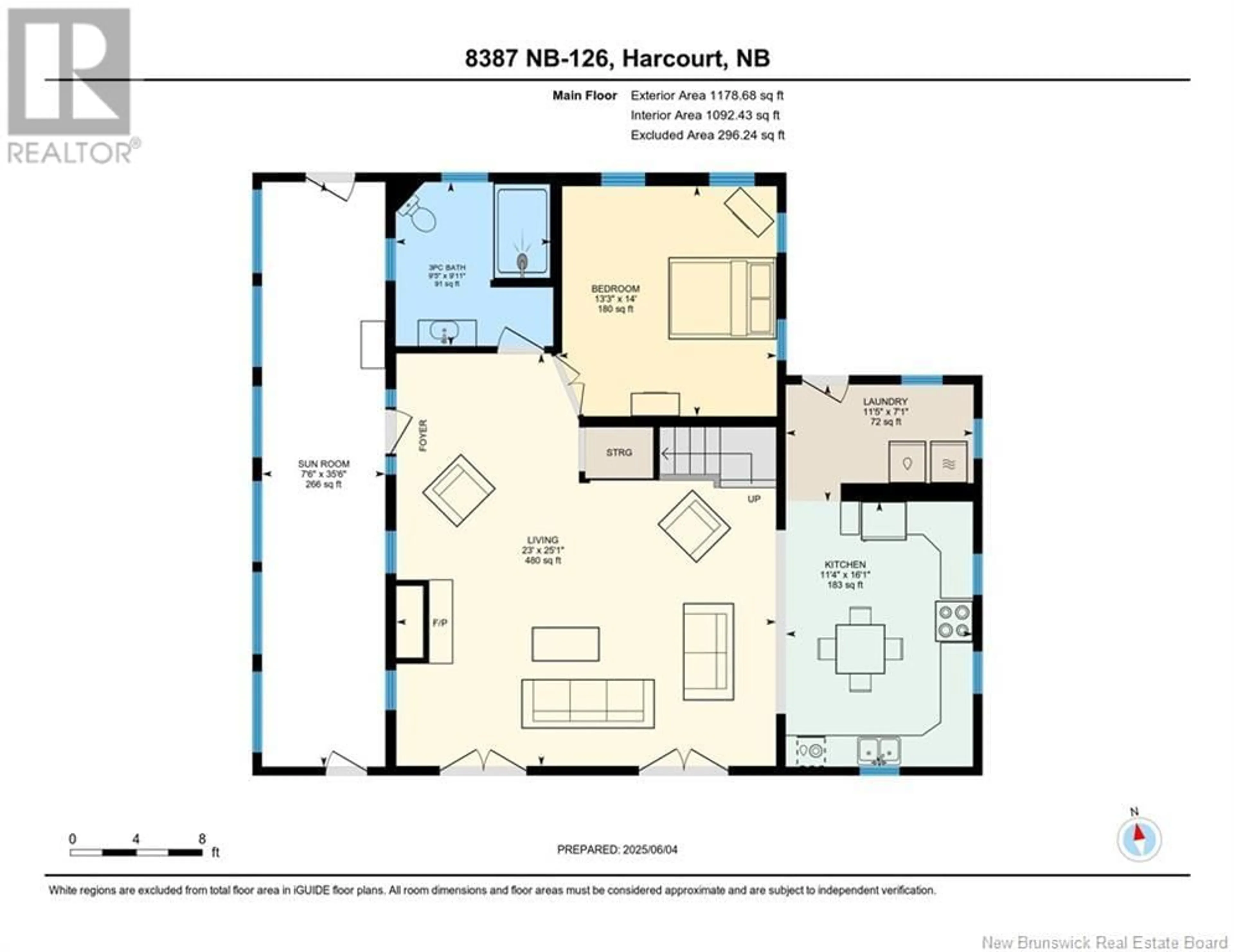 Floor plan for 8387 126 ROUTE, Harcourt New Brunswick E4T2Z9
