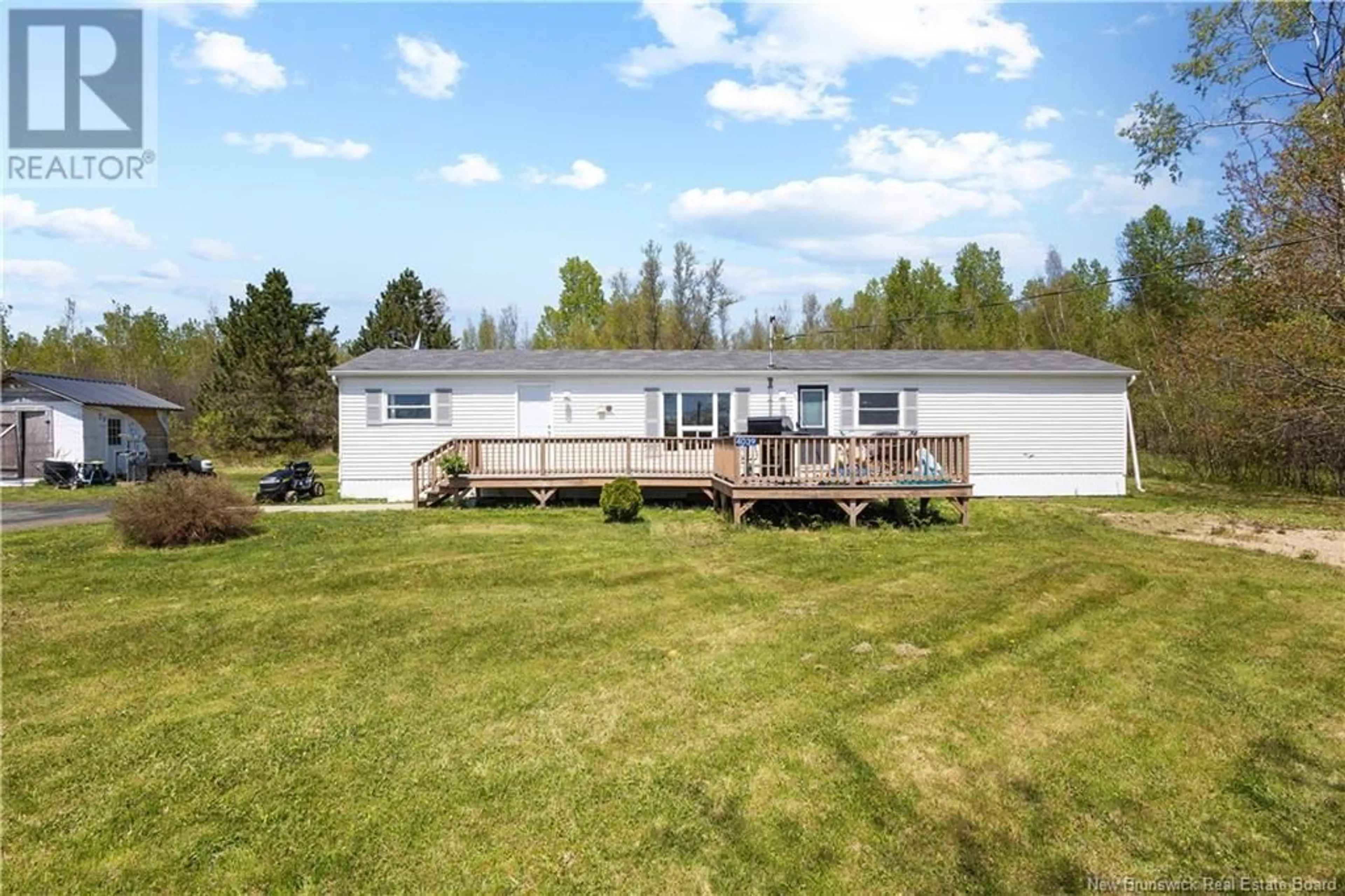 A pic from outside/outdoor area/front of a property/back of a property/a pic from drone, water/lake/river/ocean view for 4039 HWY 108, Upper Derby New Brunswick E9E2K4