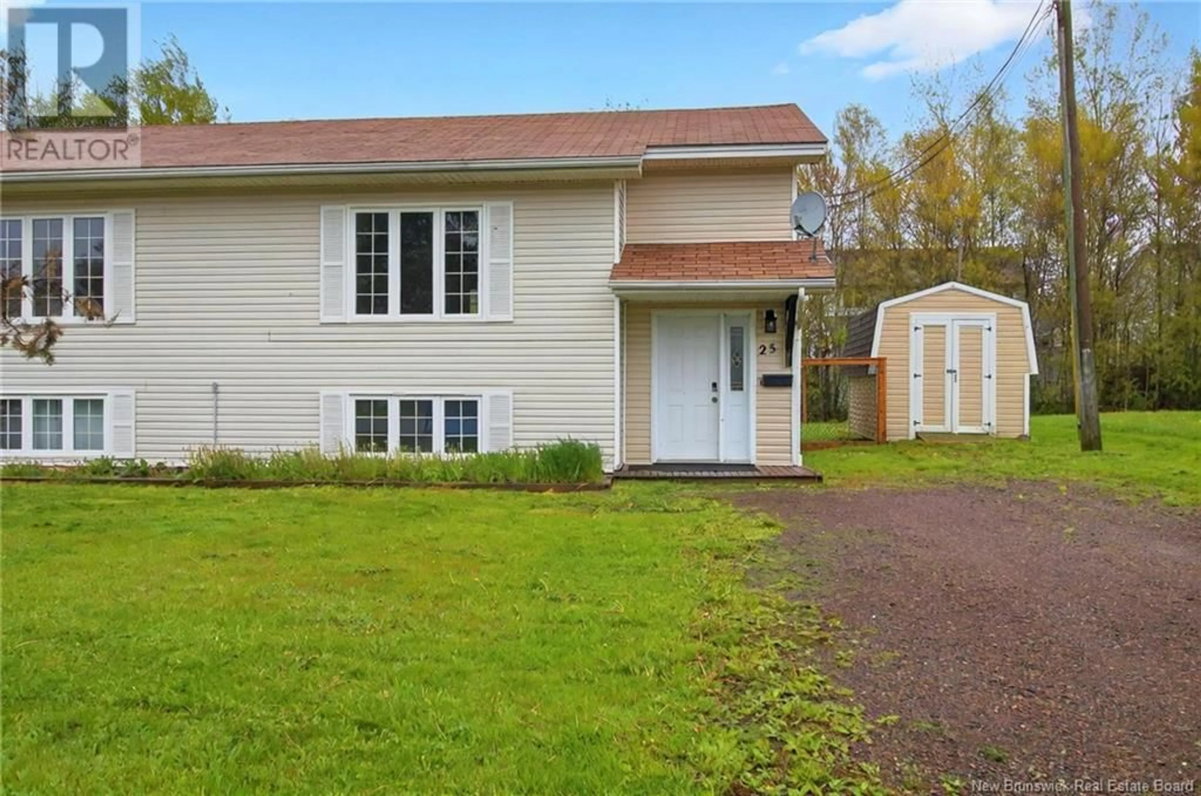 Home with vinyl exterior material, street for 25 THADDEE STREET, Dieppe New Brunswick E1A6V4