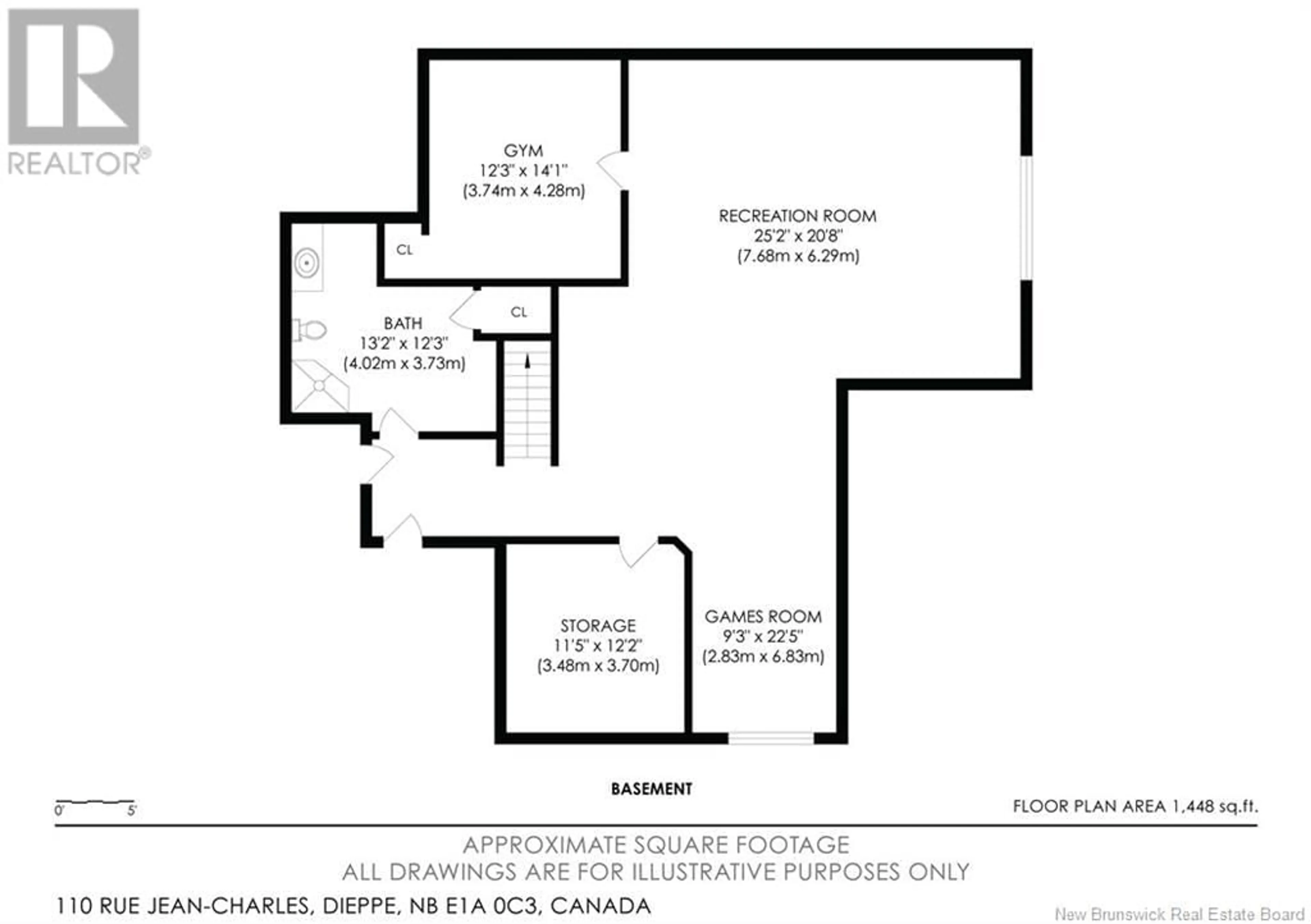 Floor plan for 110 RUE JEAN-CHARLES, Dieppe New Brunswick E1A0C3
