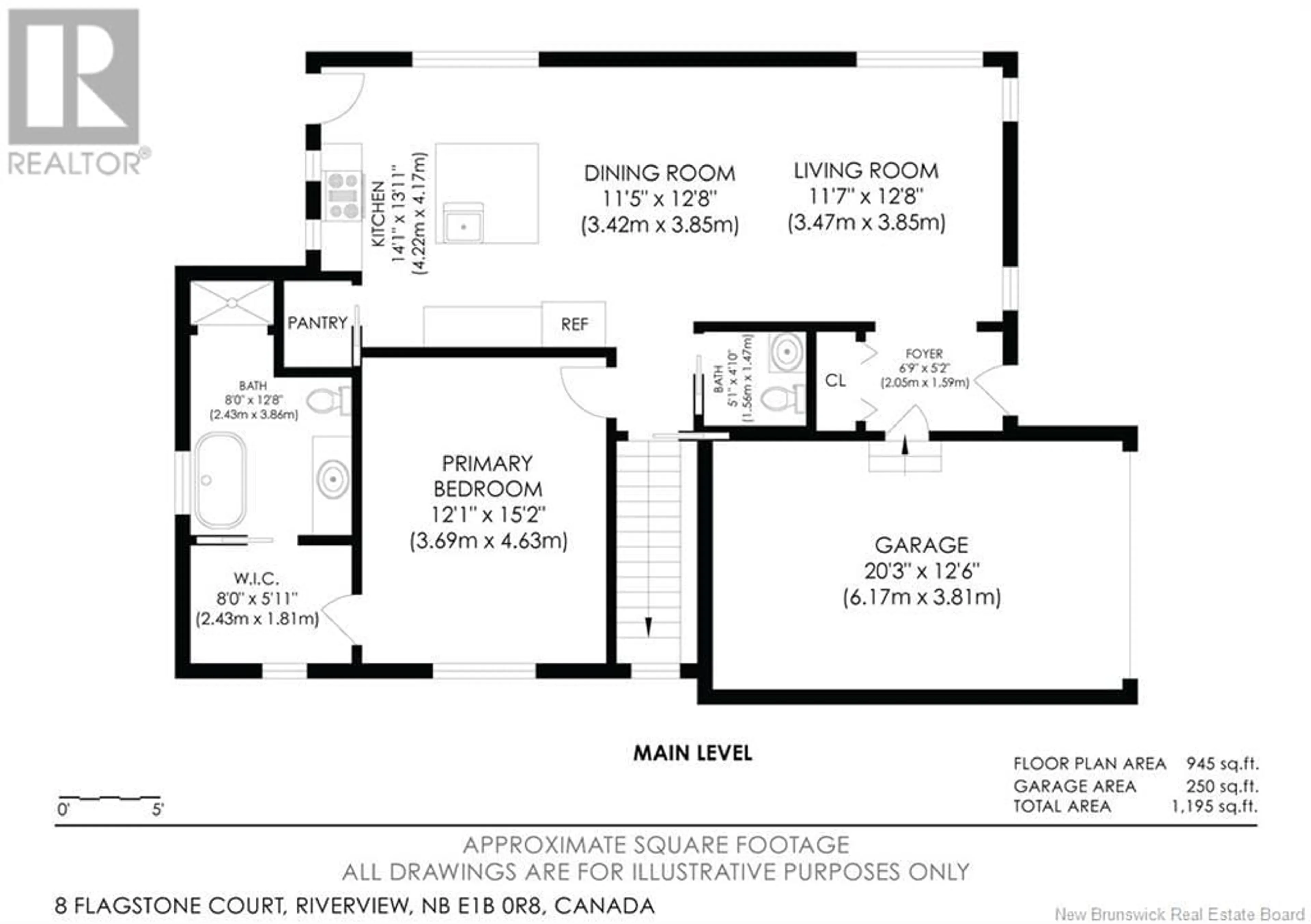 Floor plan for 8 FLAGSTONE COURT, Riverview New Brunswick E1B0R8