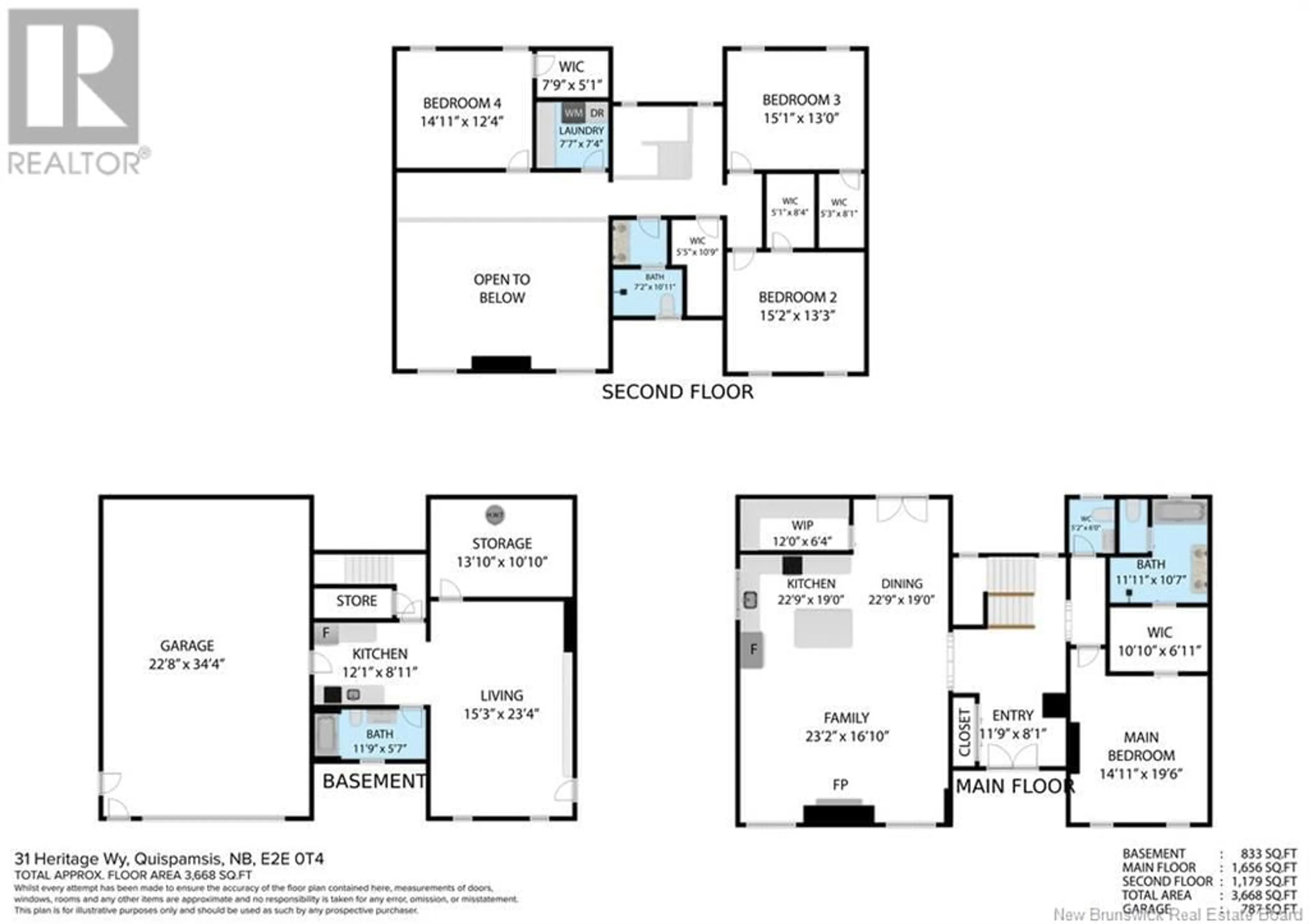 Floor plan for 31 HERITAGE WAY, Quispamsis New Brunswick E2E0T4