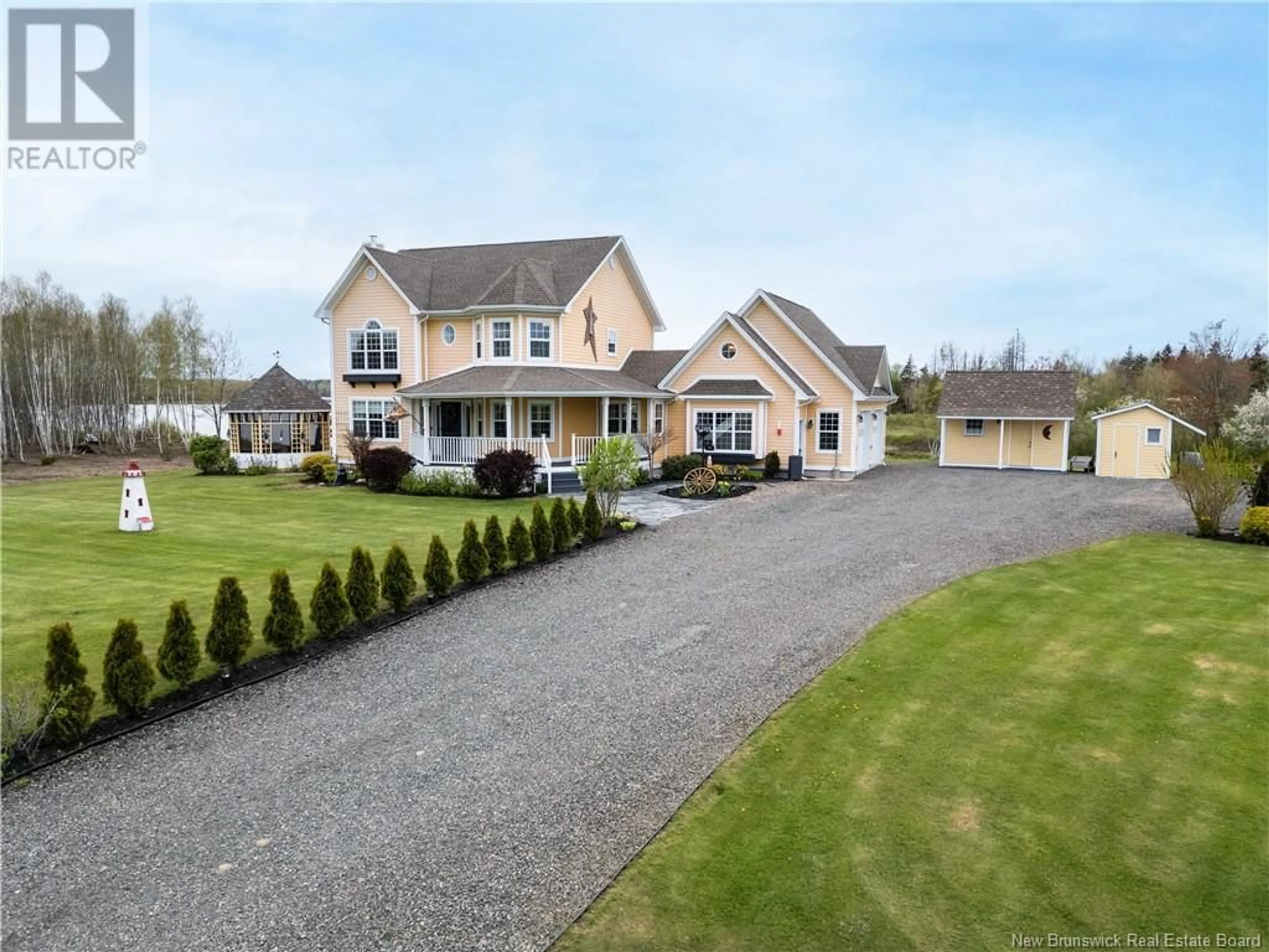 A pic from outside/outdoor area/front of a property/back of a property/a pic from drone, street for 28 RYAN LANE, Grand-Barachois New Brunswick E4P7M9