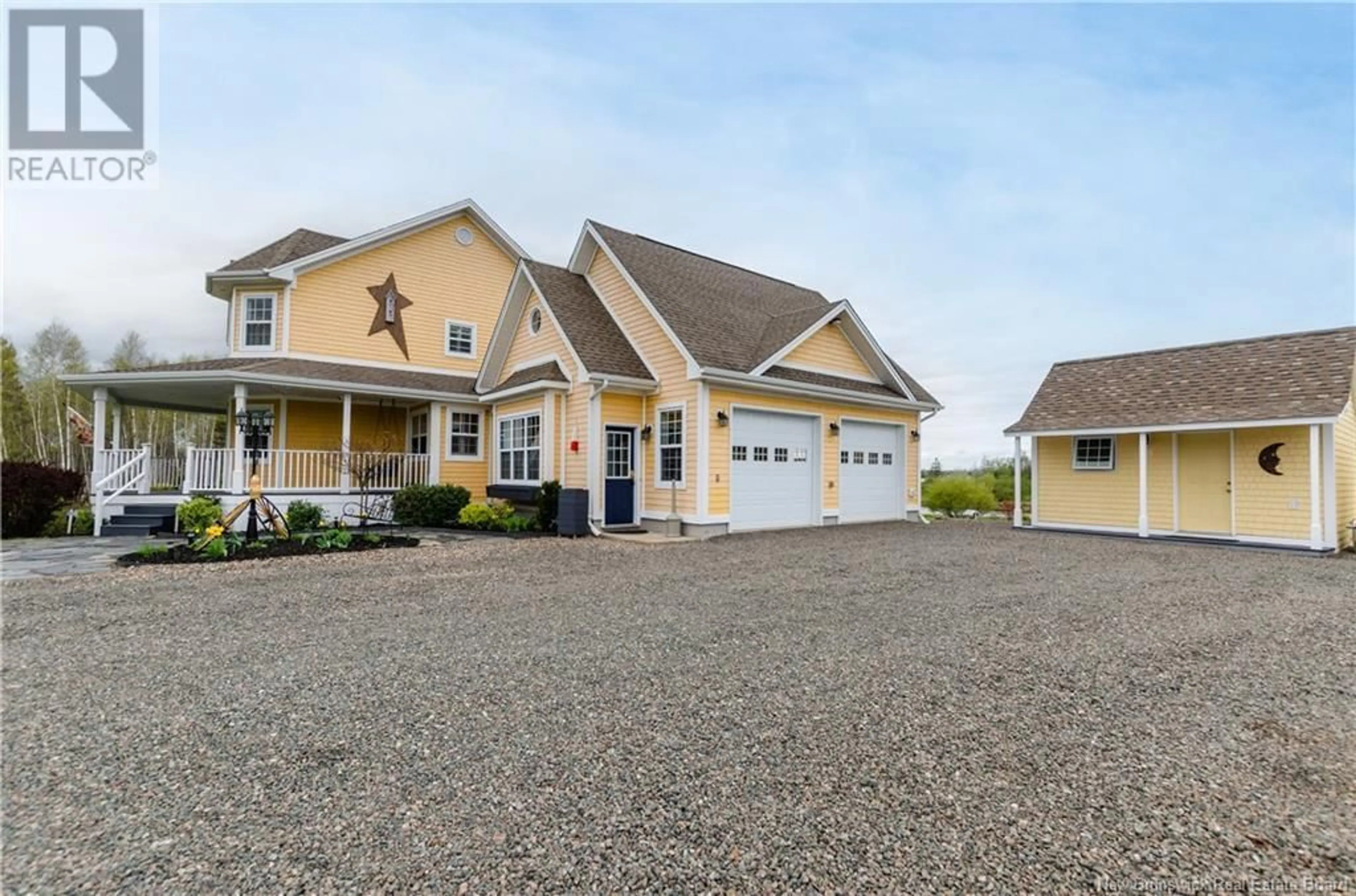 Home with vinyl exterior material, street for 28 RYAN LANE, Grand-Barachois New Brunswick E4P7M9