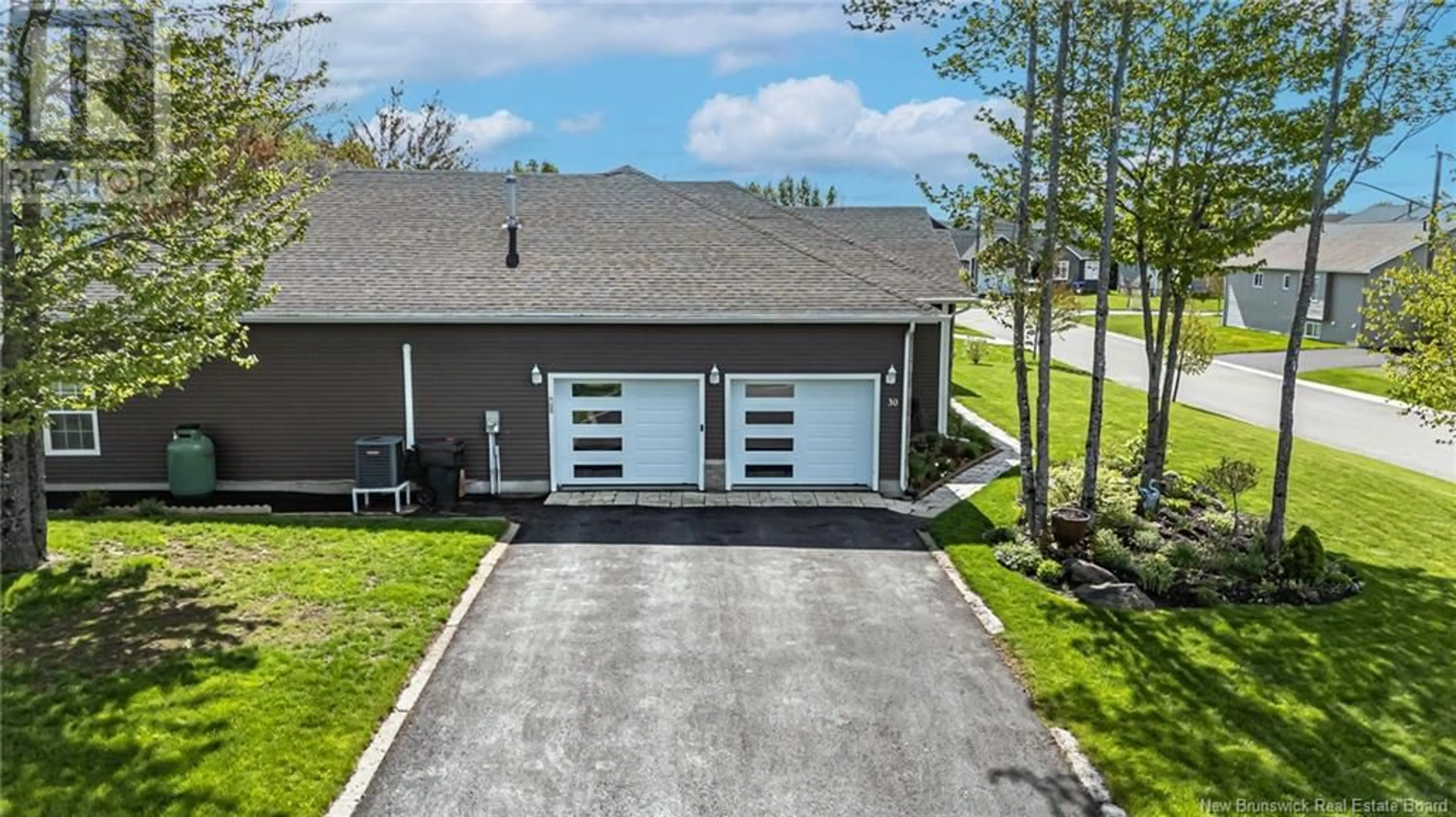 A pic from outside/outdoor area/front of a property/back of a property/a pic from drone, street for 30 REBA CRESCENT, Fredericton New Brunswick E3G0B5