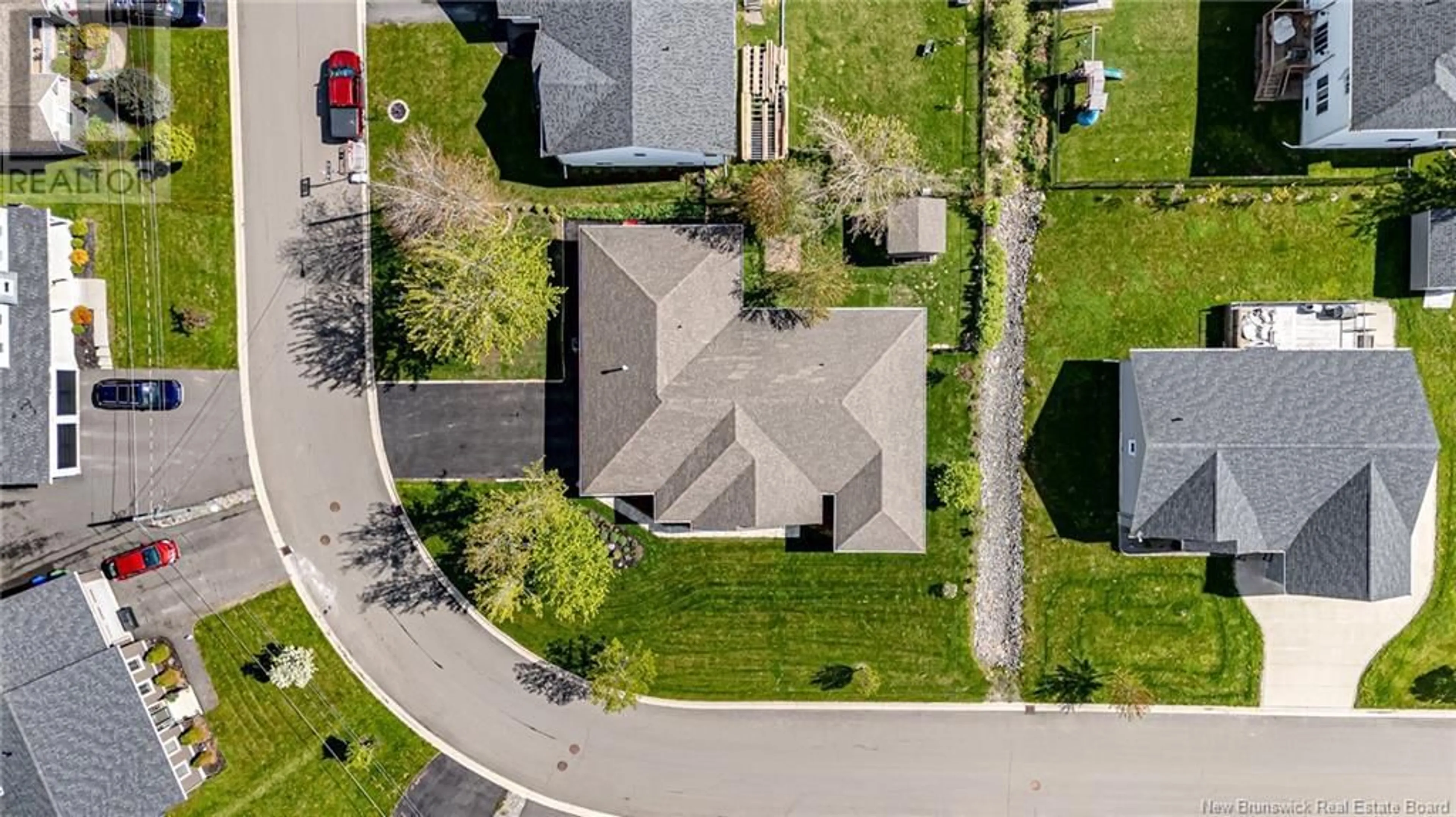 A pic from outside/outdoor area/front of a property/back of a property/a pic from drone, street for 30 REBA CRESCENT, Fredericton New Brunswick E3G0B5