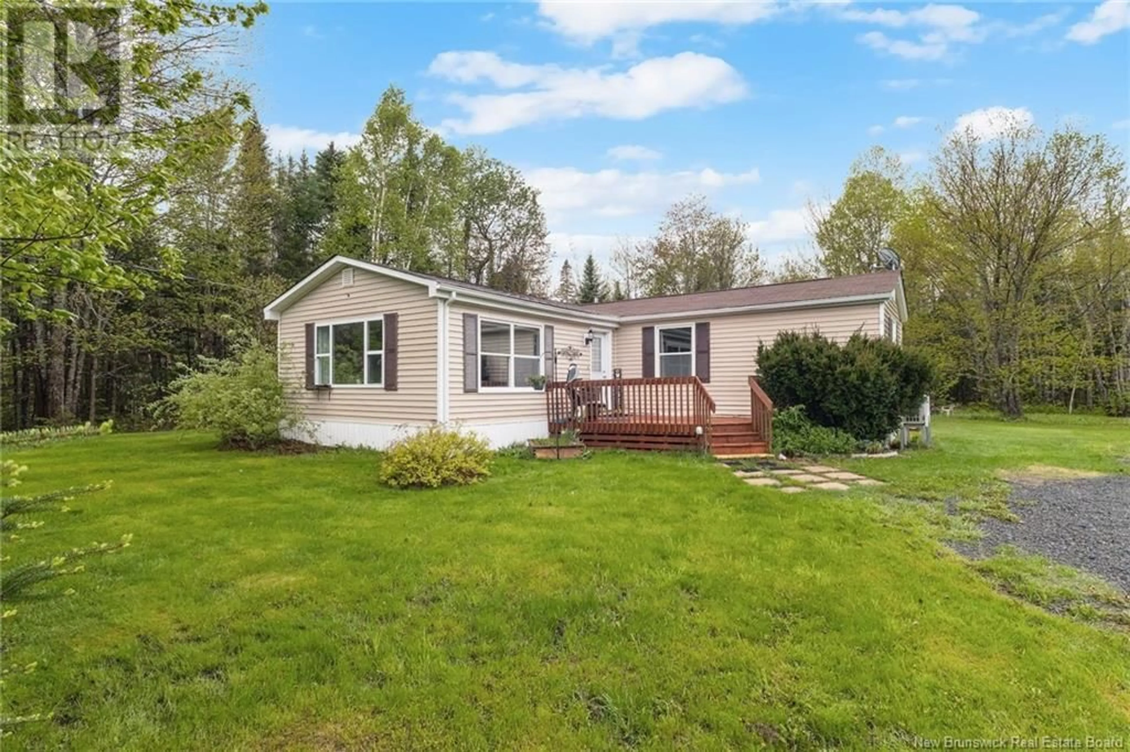 Home with vinyl exterior material, street for 22 DEWITT ROAD, Rusagonis New Brunswick E3B8X5