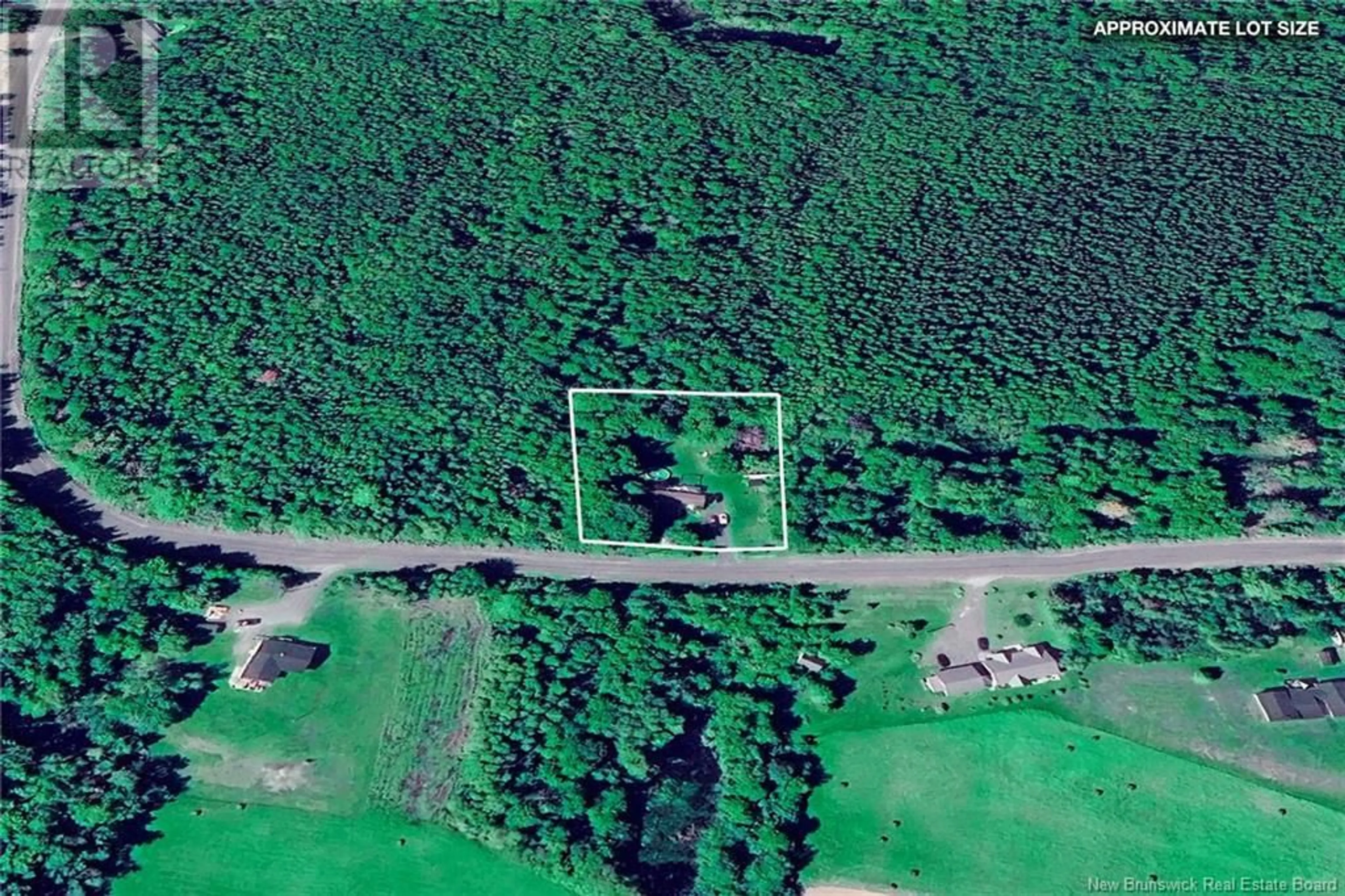 A pic from outside/outdoor area/front of a property/back of a property/a pic from drone, forest/trees view for 22 DEWITT ROAD, Rusagonis New Brunswick E3B8X5