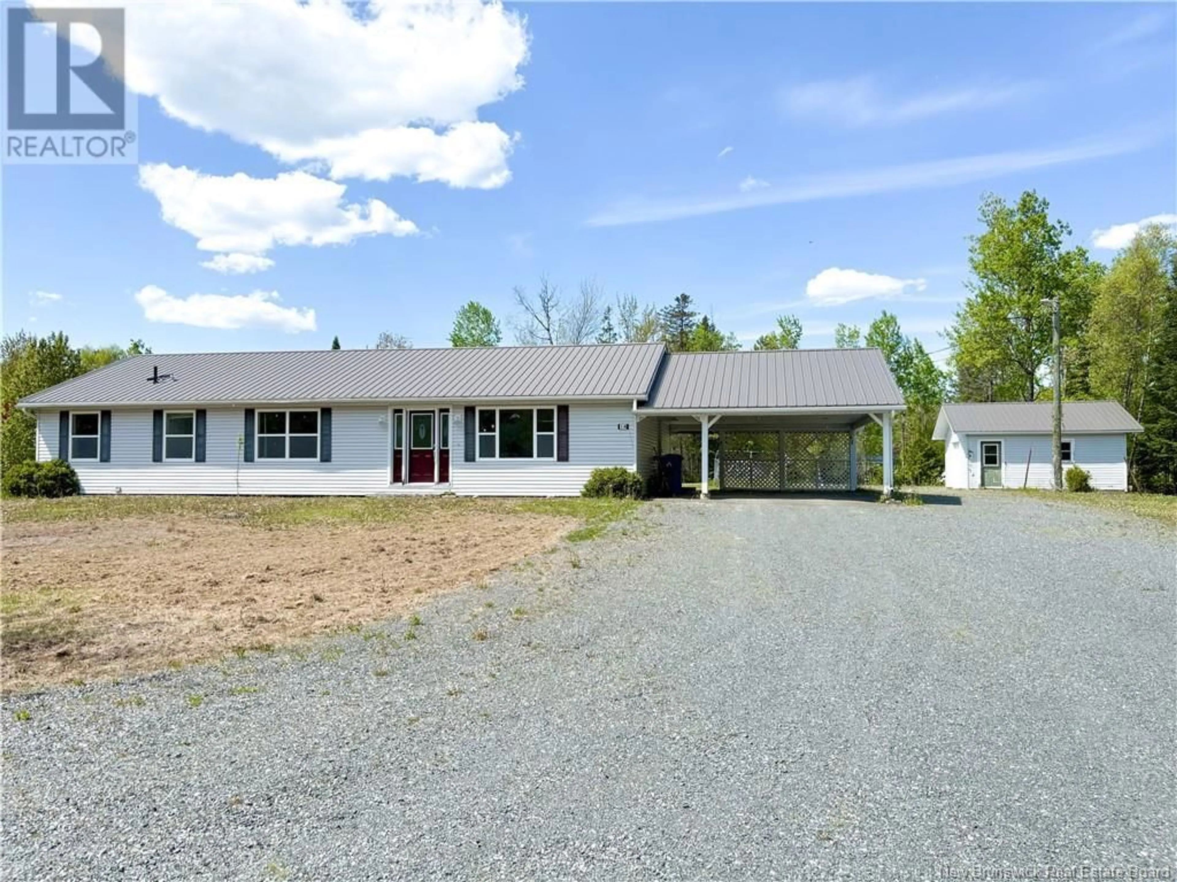 A pic from outside/outdoor area/front of a property/back of a property/a pic from drone, unknown for 14 WHITE BIRCH STREET, Lower Woodstock New Brunswick E7M4B7
