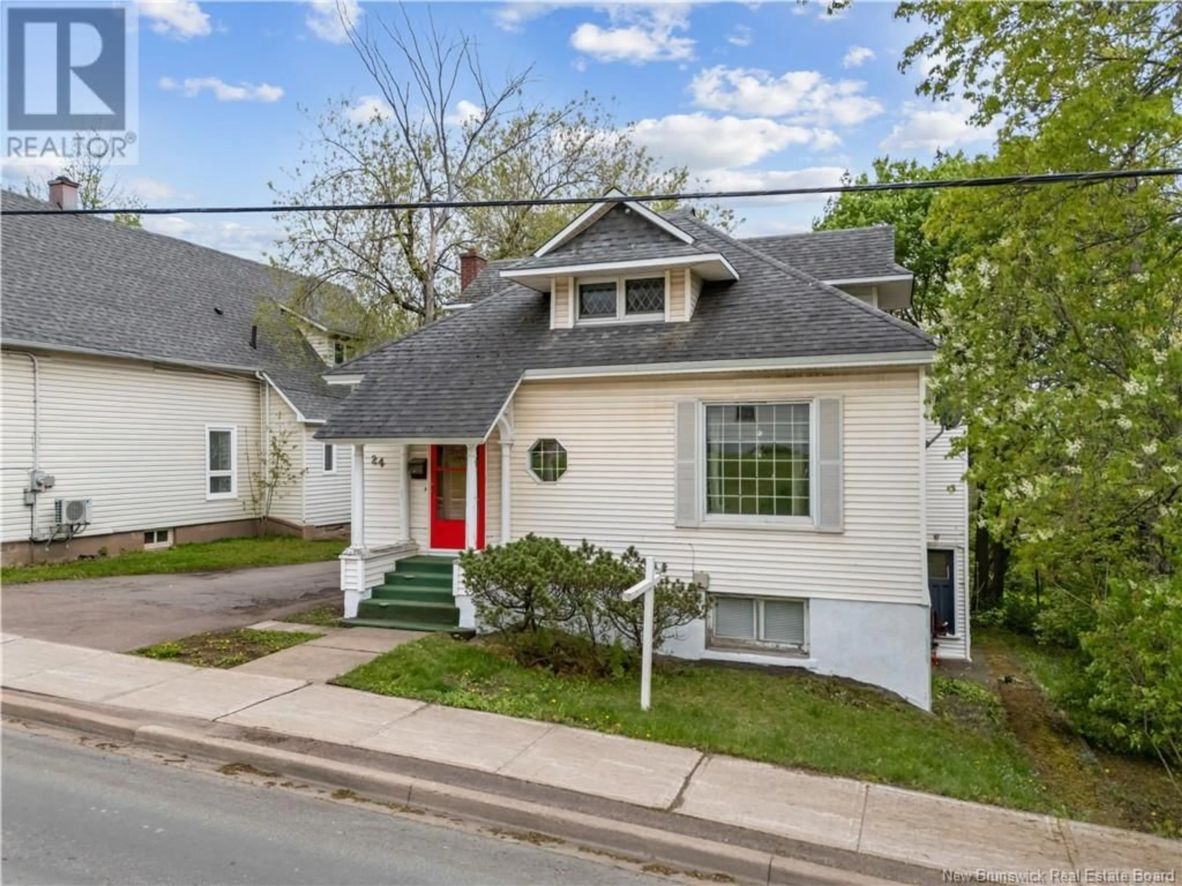 Home with vinyl exterior material, street for 24 DONALD AVENUE, Moncton New Brunswick E1A3A8