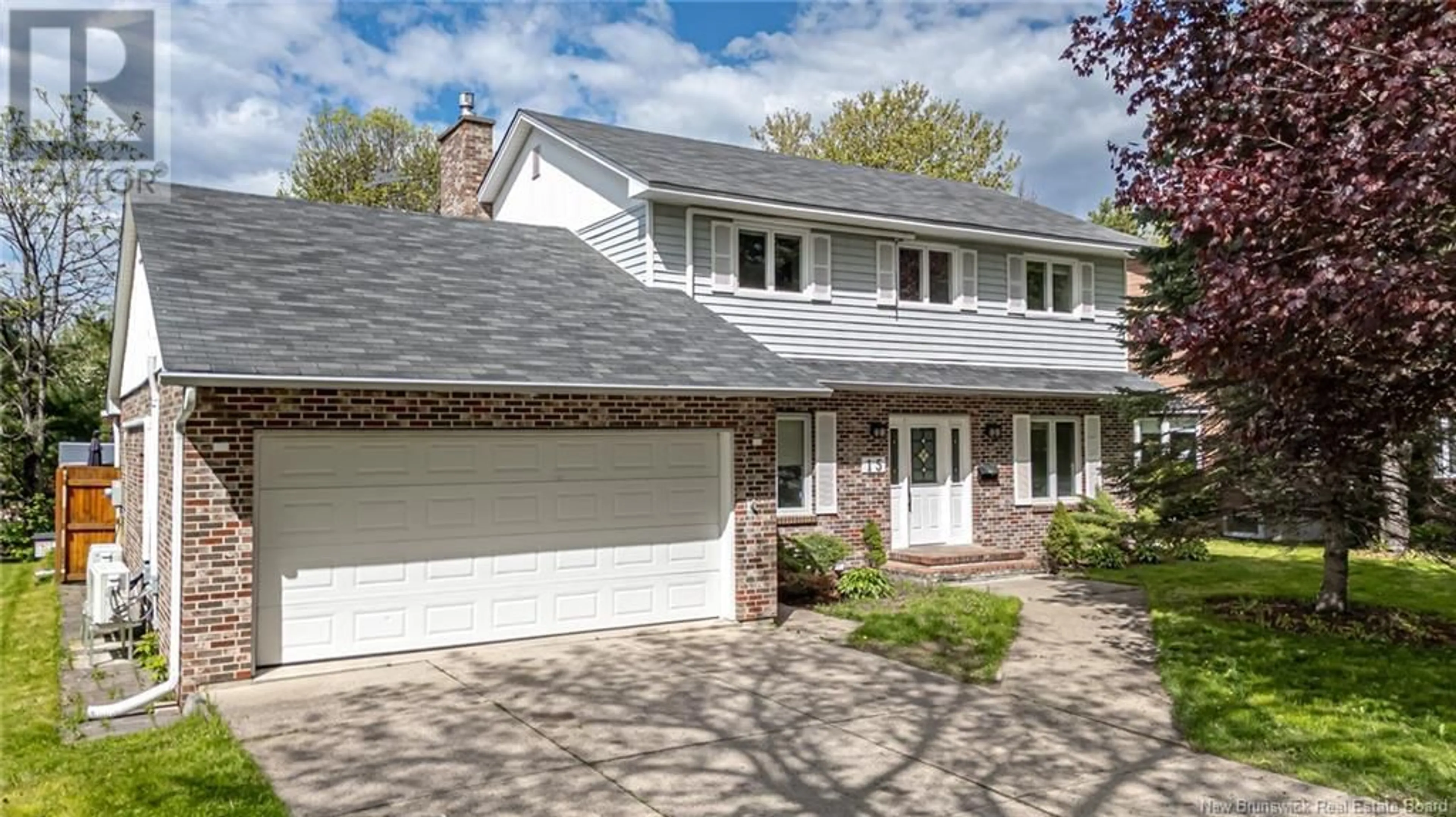 Home with brick exterior material, street for 15 RIDGEWELL PLACE, Fredericton New Brunswick E3B6J9