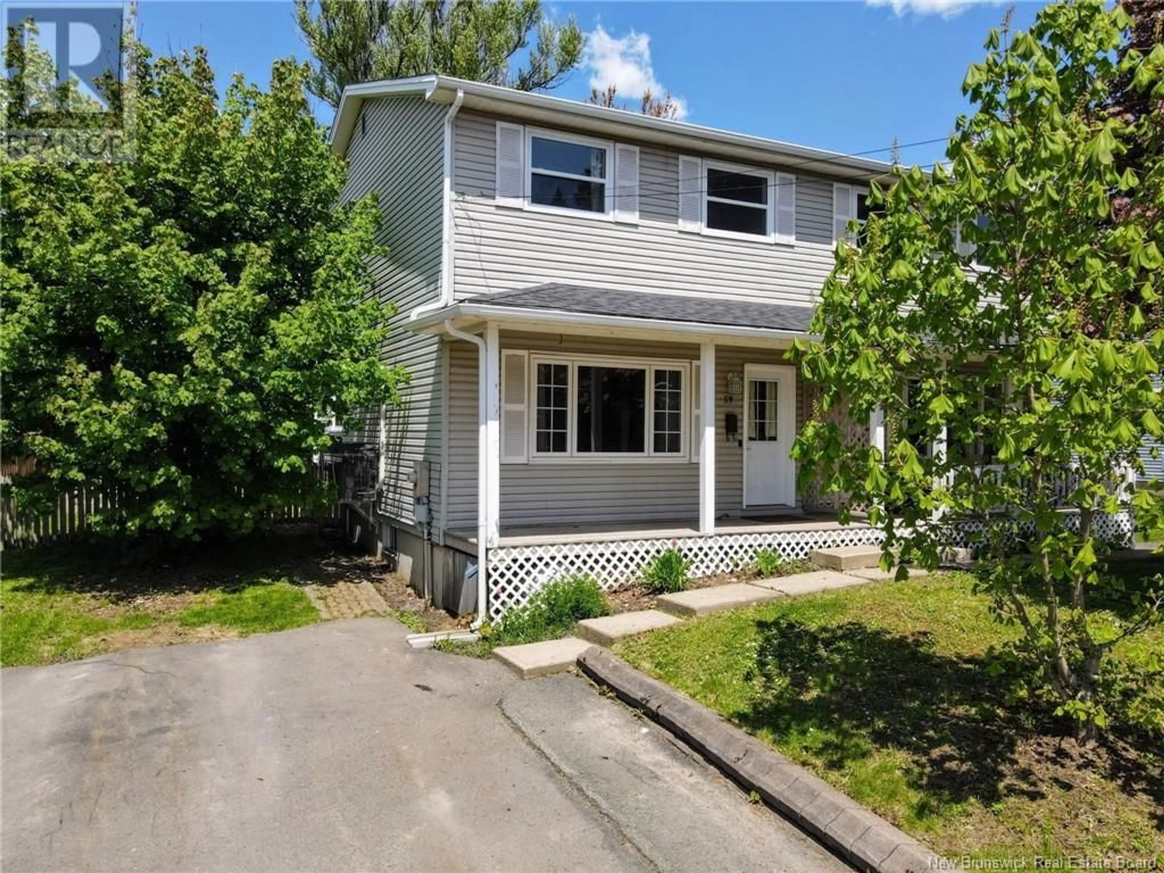 Home with vinyl exterior material, street for 59 BROOKSIDE DRIVE, Moncton New Brunswick E1E4K4