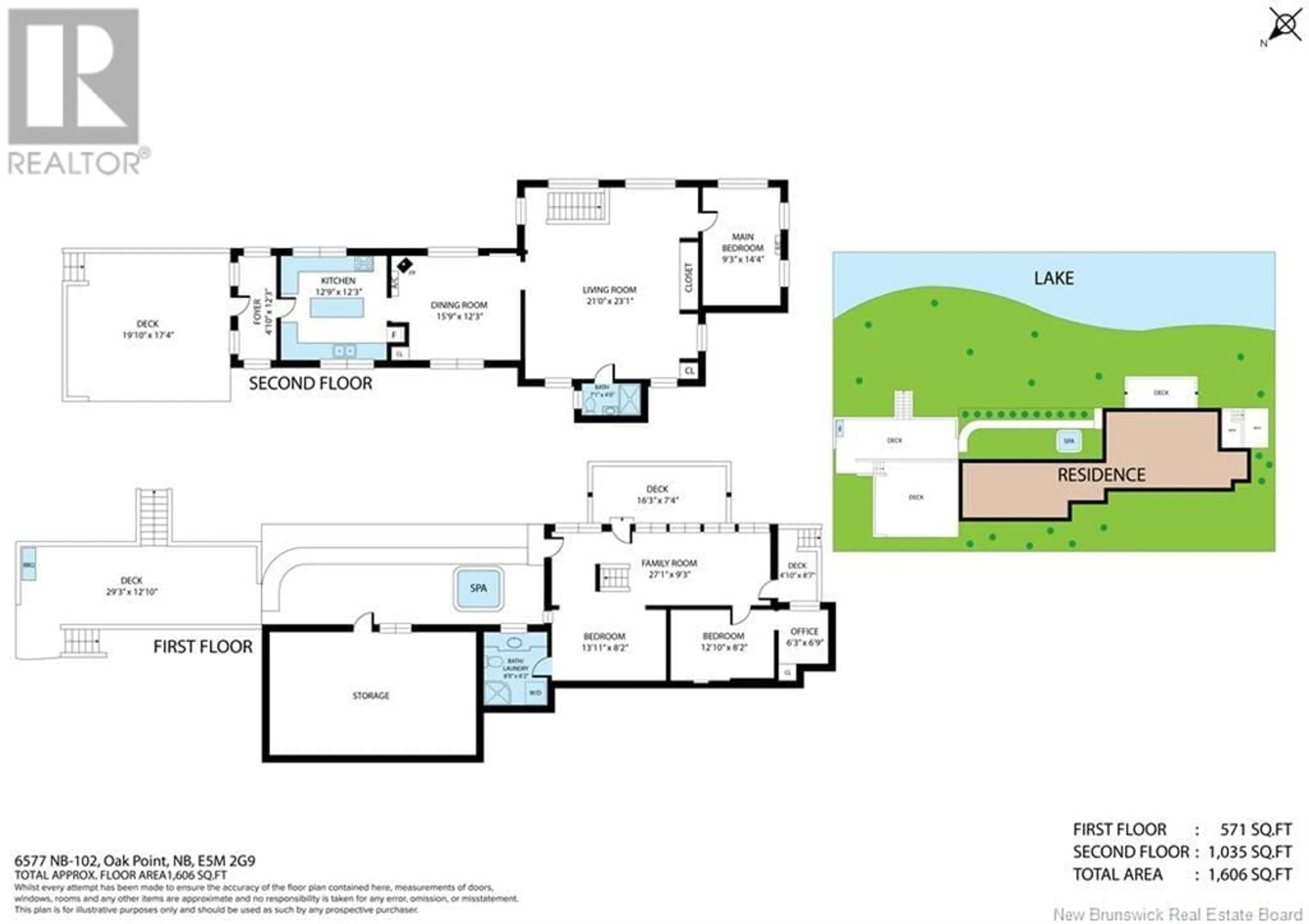 Floor plan for 6577 ROUTE 102, Oak Point New Brunswick E5M2G9