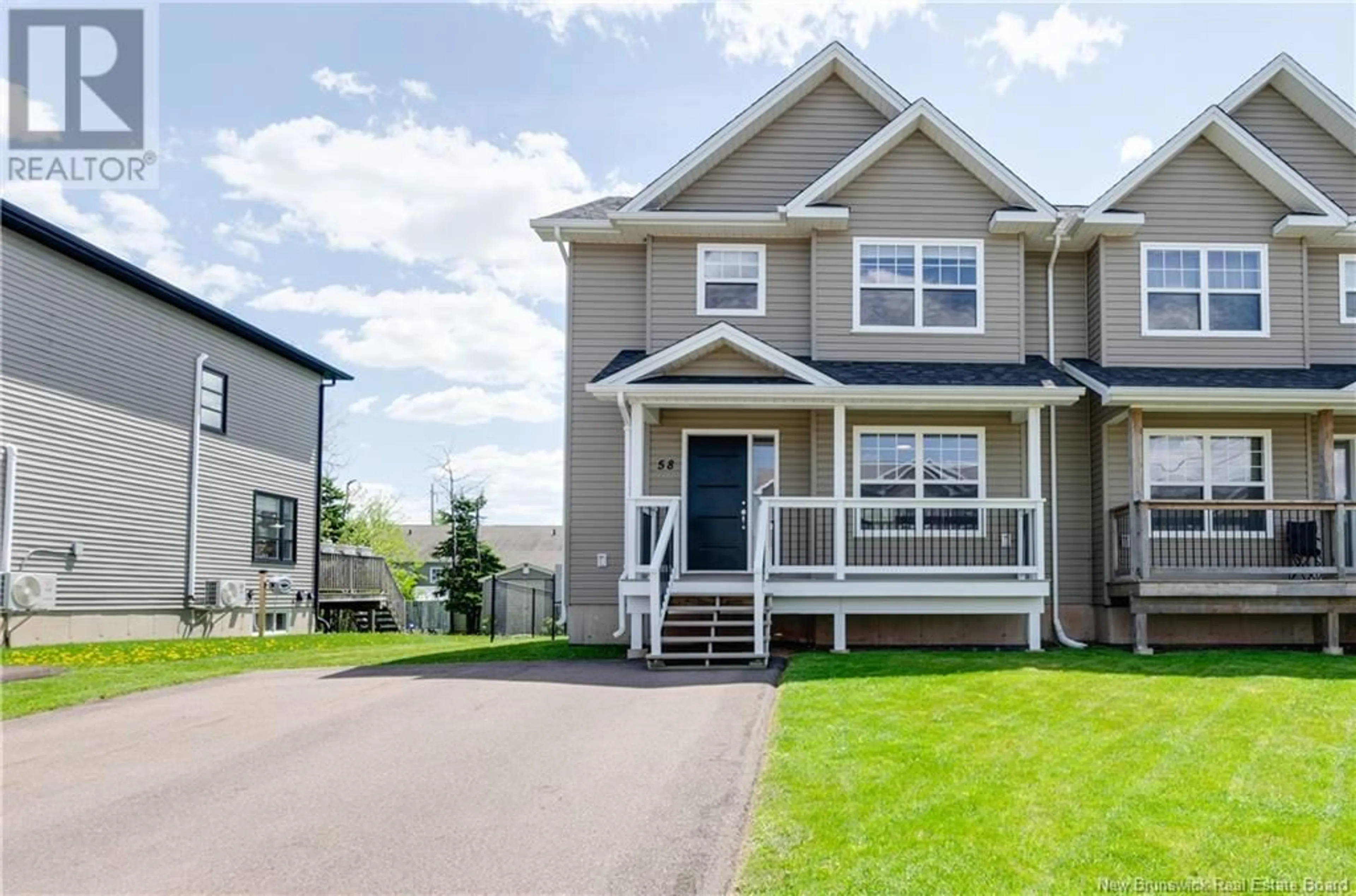 Home with vinyl exterior material, street for 58 BREVET, Moncton New Brunswick E1G5S6