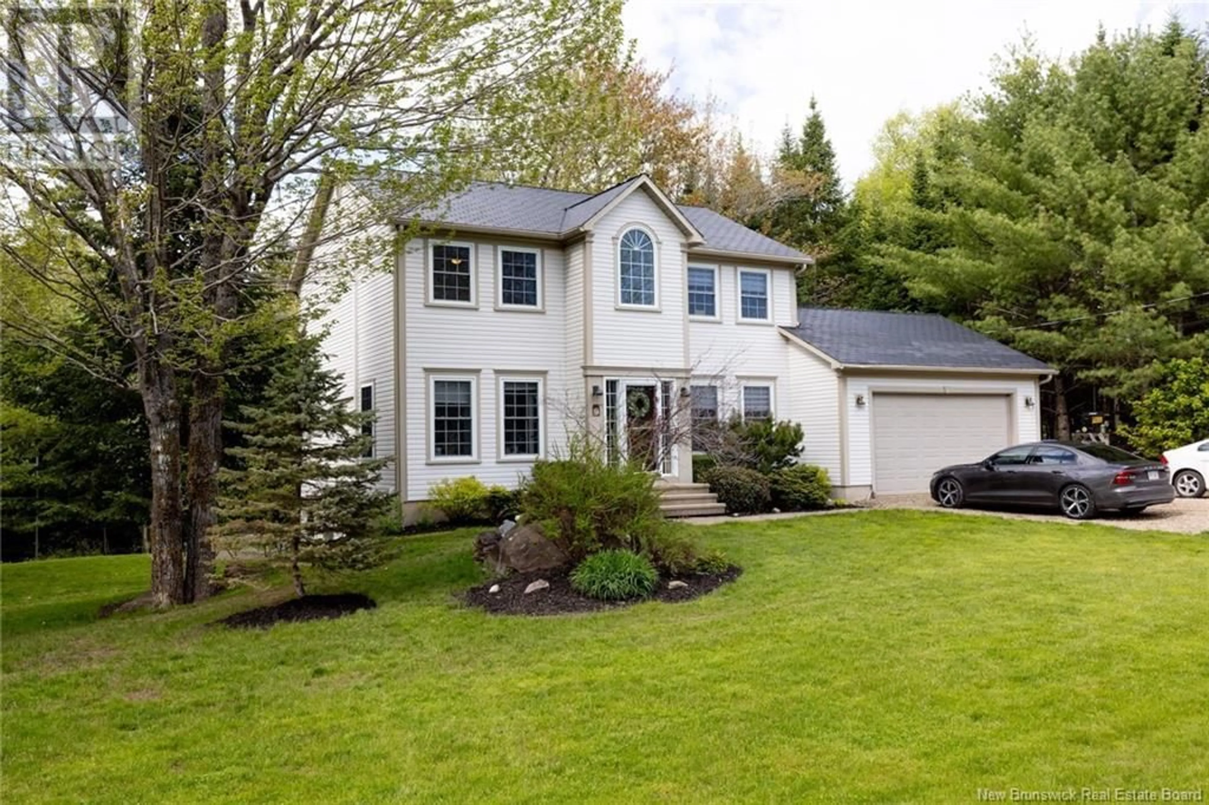 Home with vinyl exterior material, street for 9 LIBRA LANE, Hanwell New Brunswick E3C1M9