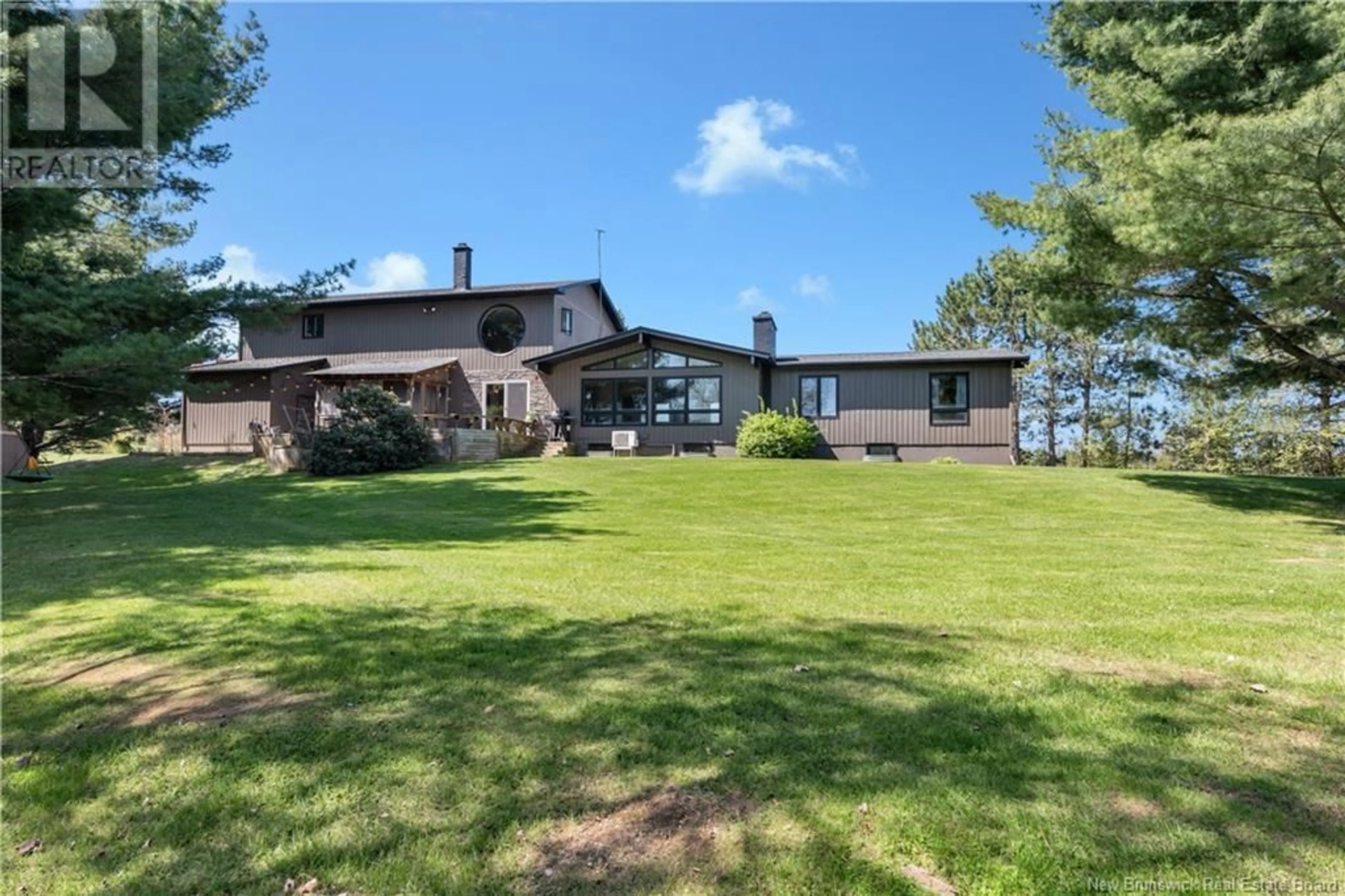 A pic from outside/outdoor area/front of a property/back of a property/a pic from drone, water/lake/river/ocean view for 1584 ROUTE 510, Main River New Brunswick E4T1V1
