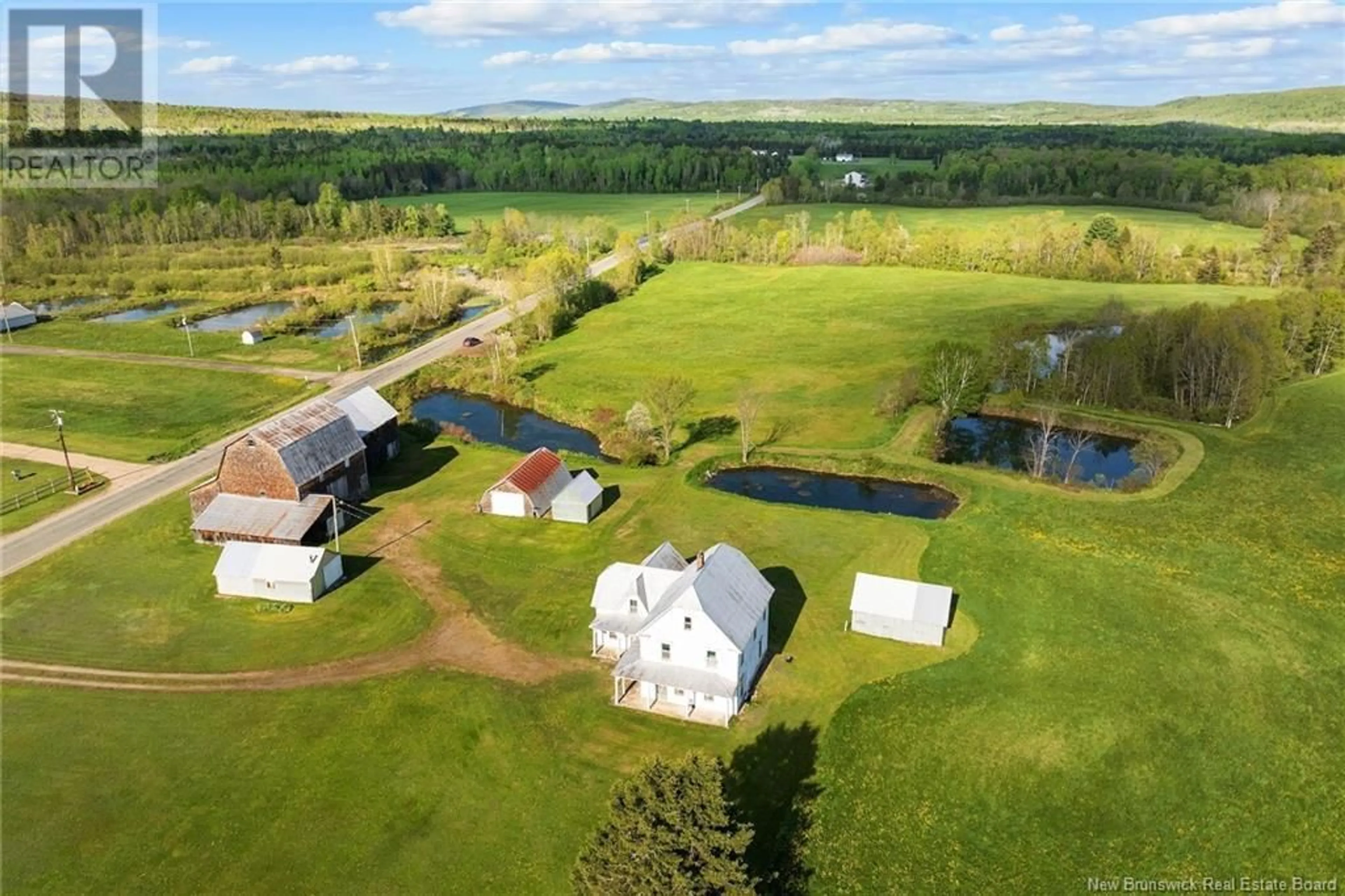 A pic from outside/outdoor area/front of a property/back of a property/a pic from drone, water/lake/river/ocean view for 107 CROSS RD, Temperance Vale New Brunswick E6G2E2