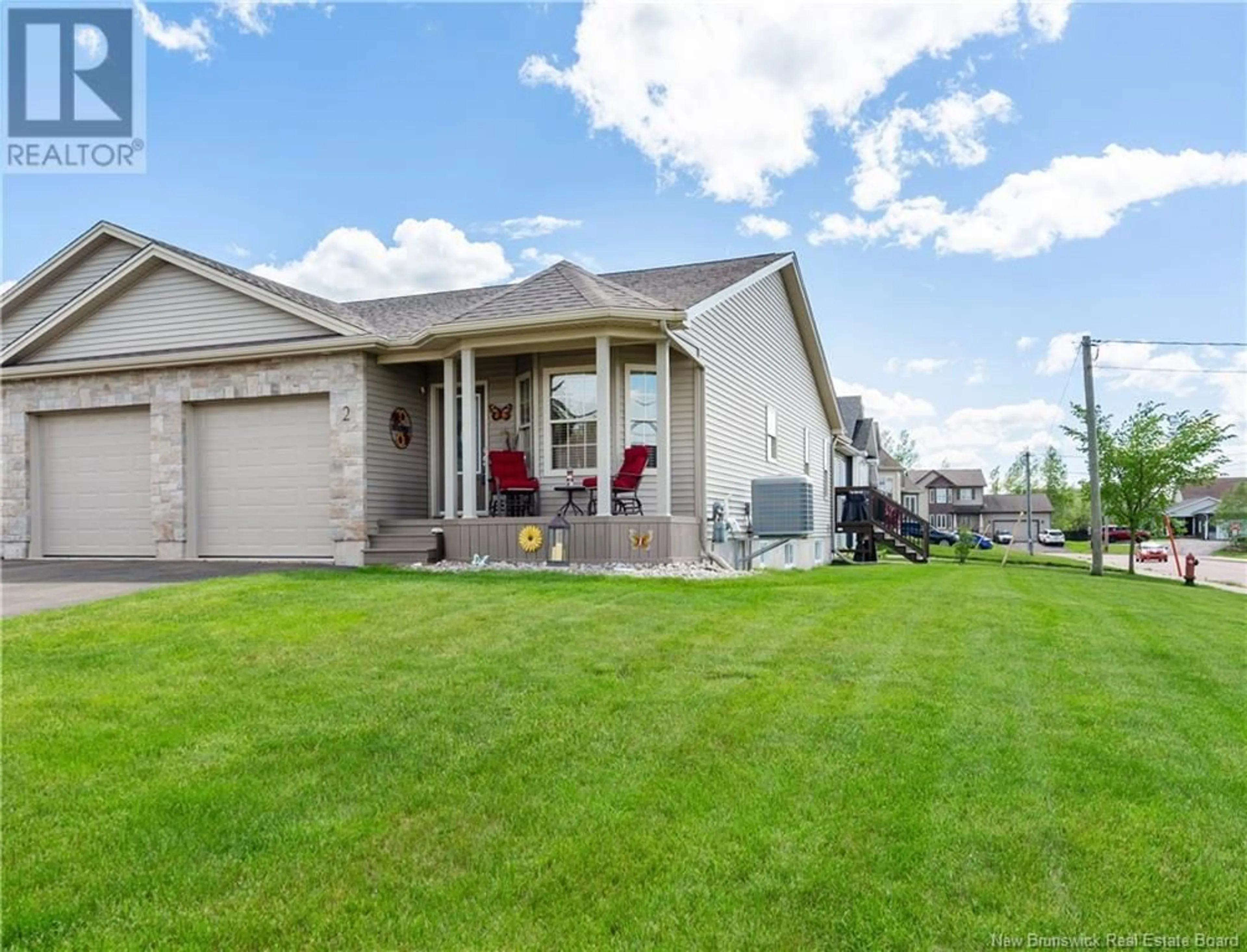 Home with vinyl exterior material, street for 2 THORNHILL CRESCENT, Moncton New Brunswick E1A6B4