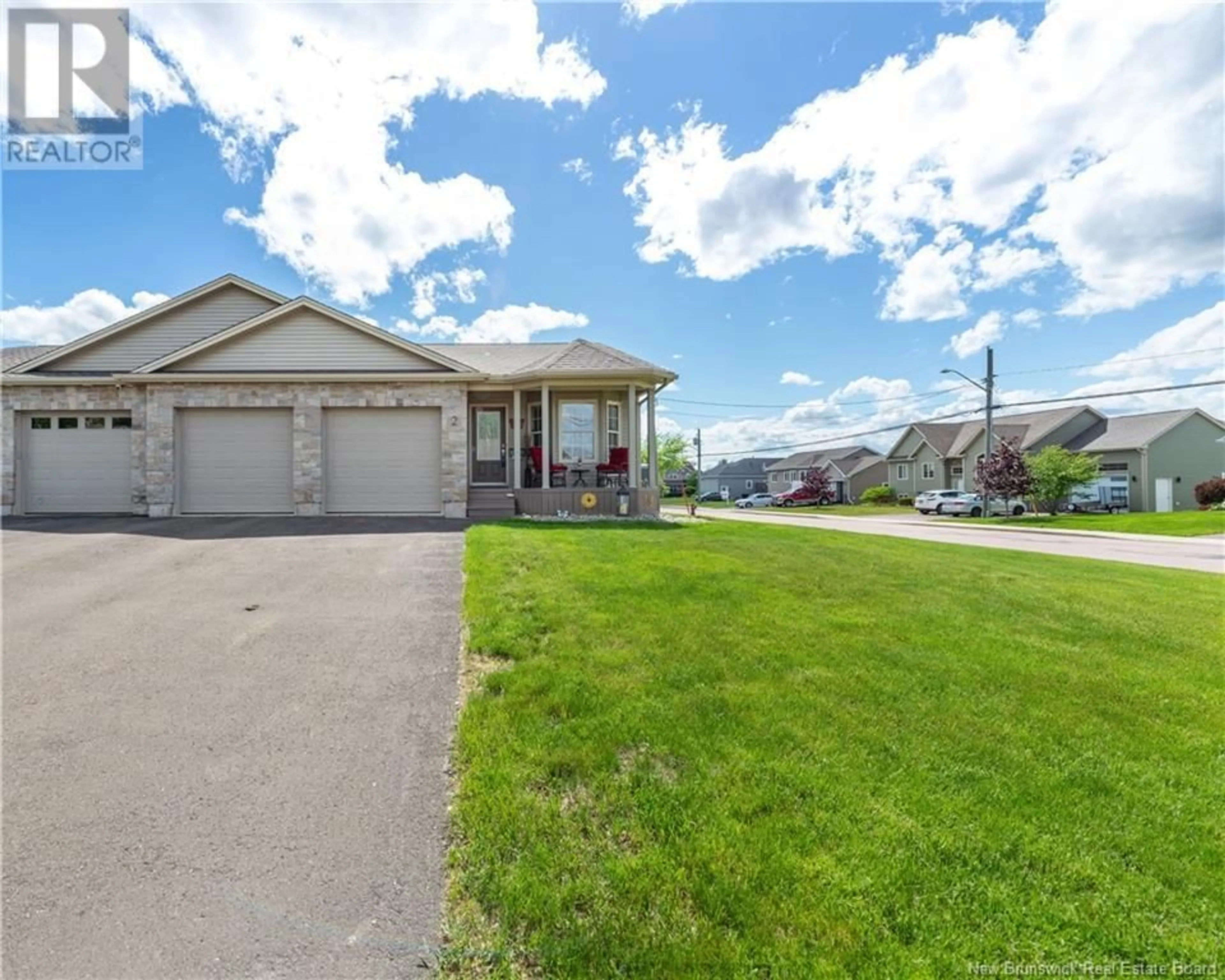 A pic from outside/outdoor area/front of a property/back of a property/a pic from drone, water/lake/river/ocean view for 2 THORNHILL CRESCENT, Moncton New Brunswick E1A6B4