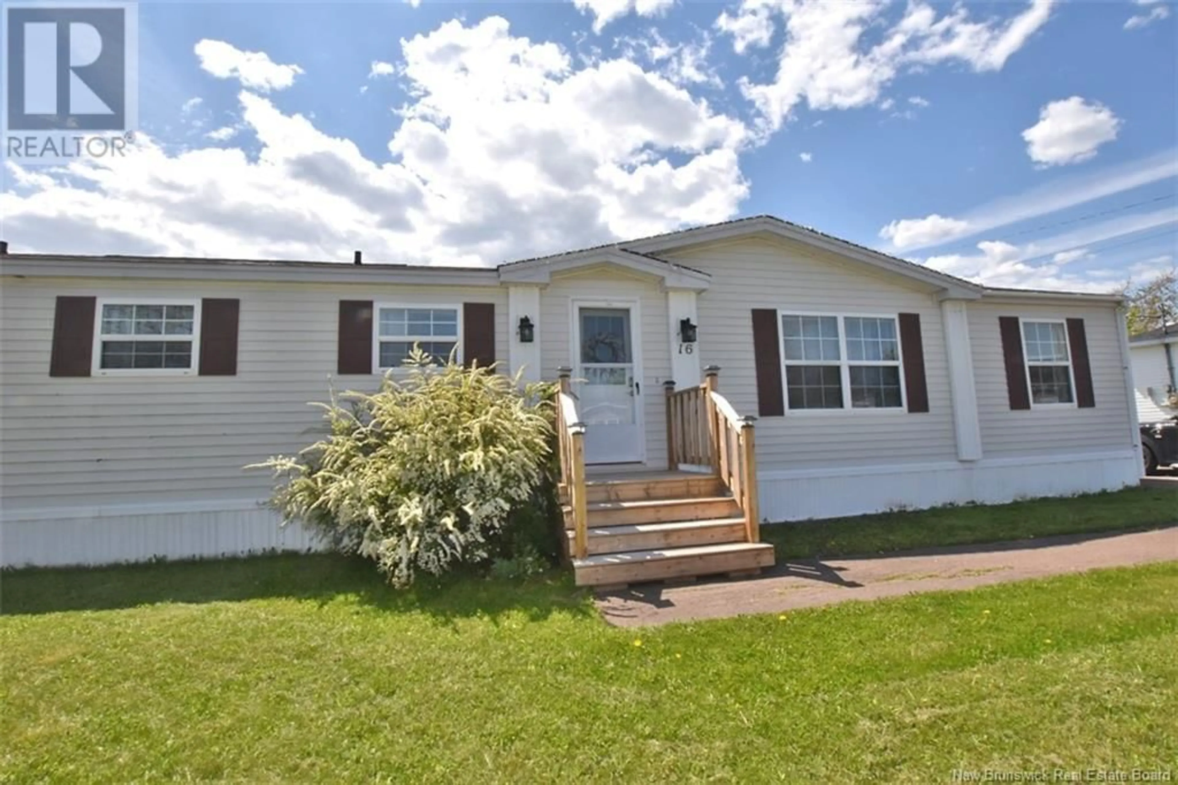 Home with vinyl exterior material, street for 16 SCOTCH PINE ROAD, Moncton New Brunswick E1H3C5